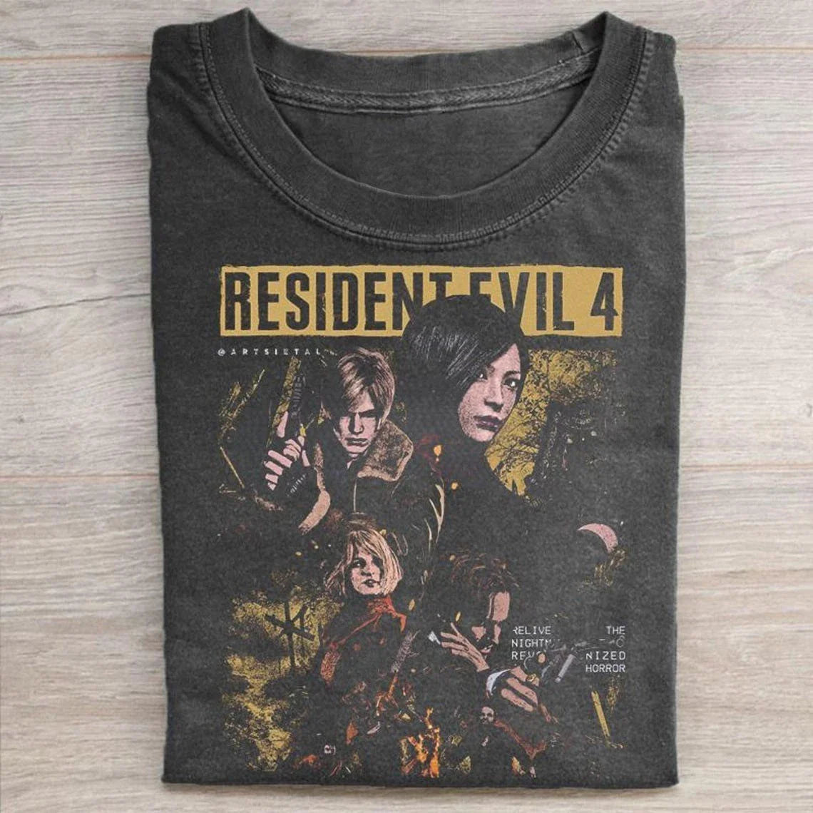 Resident Evil 4 Remake Shirt, Leon Kennedy Tee, Ada Wong Retro 90s Shirt Unisex T-shirt, Sweatshirt, Hoodie, Long Sleeve Tee - T-Shirt, Sweatshirt, Hoodie