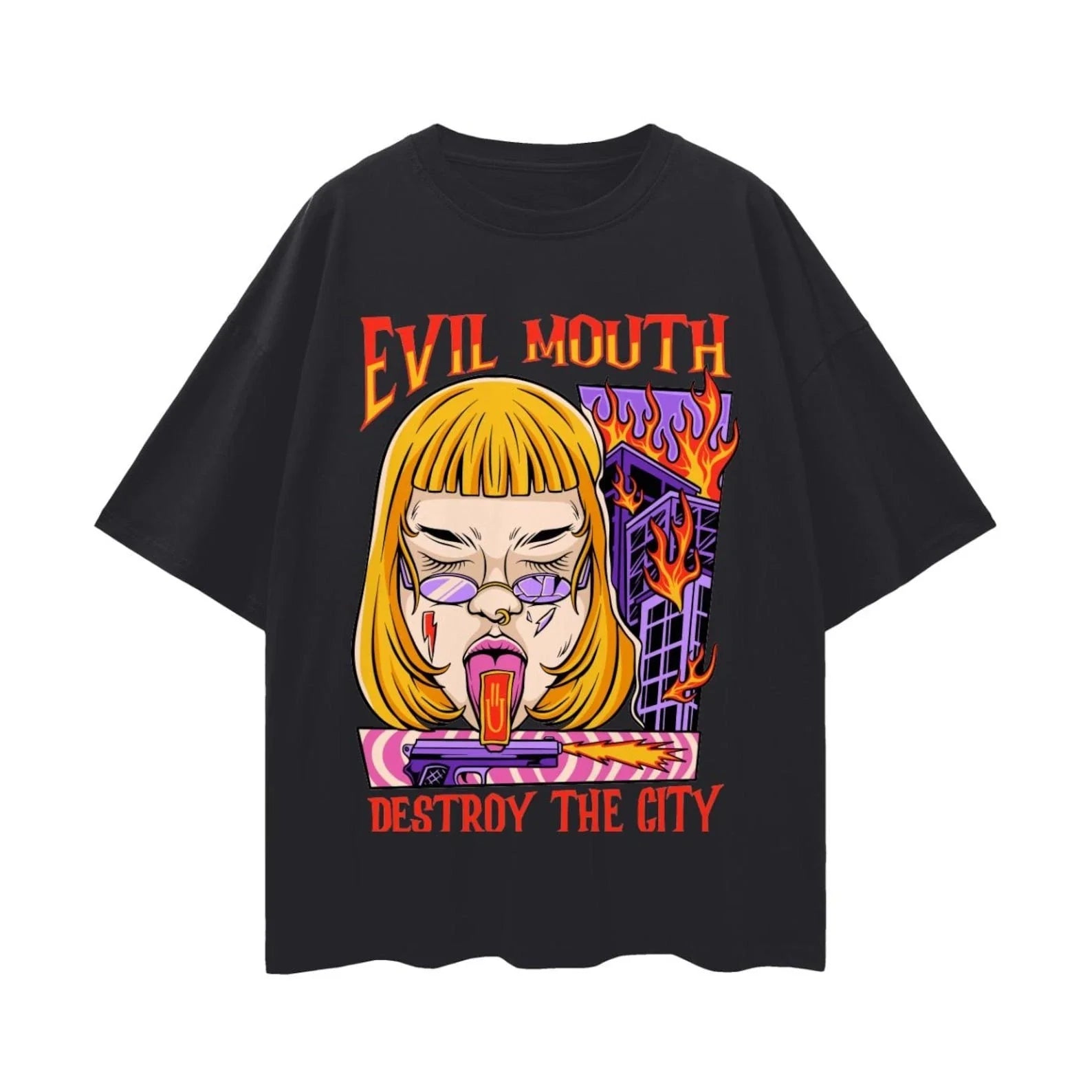 Unisex Preppy Street Style T Shirt Y2K Baggy Urban Fashion Graphic Tee Casual Unisex T-shirt, Sweatshirt, Hoodie, Long Sleeve Tee - T-Shirt, Sweatshirt, Hoodie