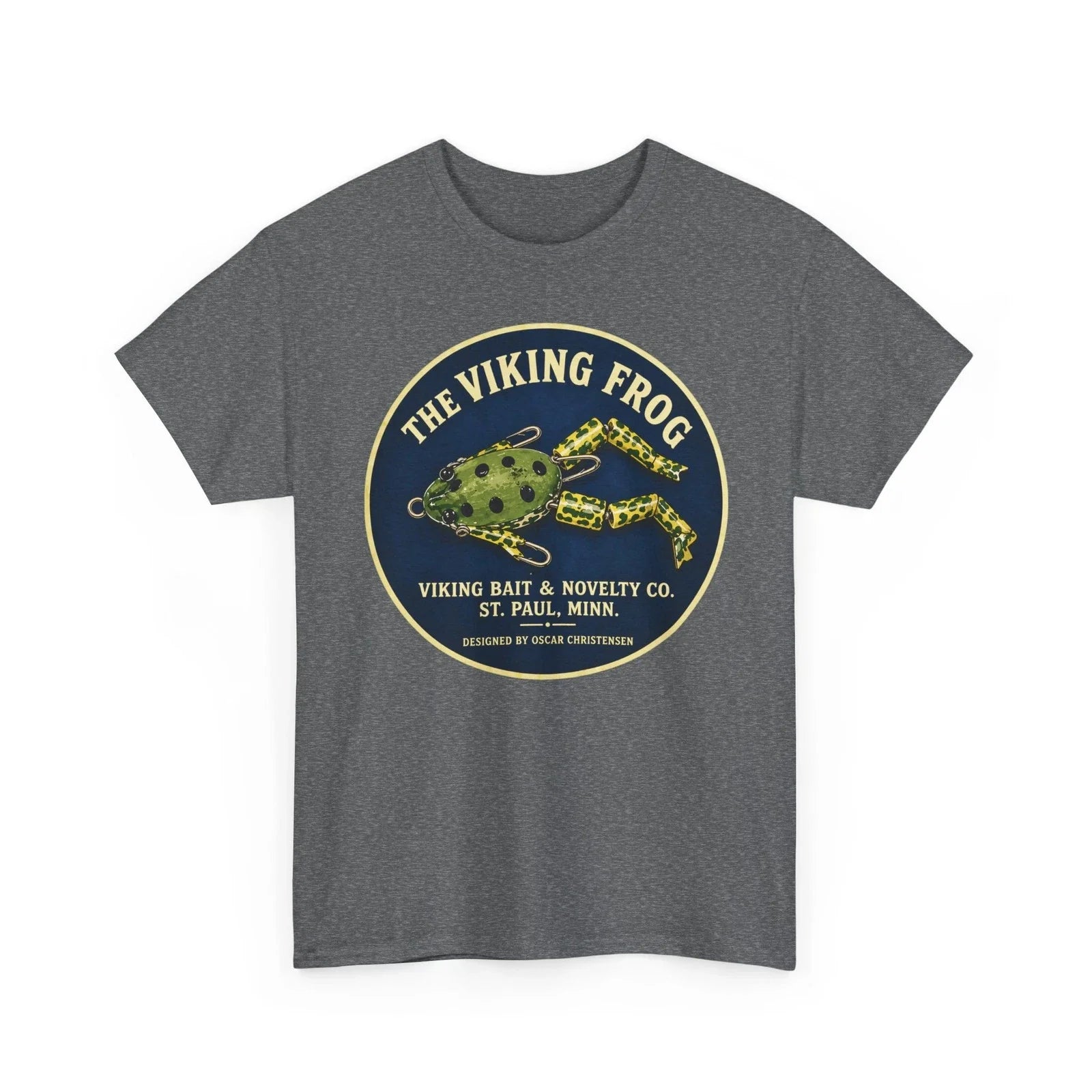 Christensen Frog Viking Bait & Novelty St Paul MN Vtg Fishing Lure Retro T-shirt Unisex T-shirt, Sweatshirt, Hoodie, Long Sleeve Tee - T-Shirt, Sweatshirt, Hoodie