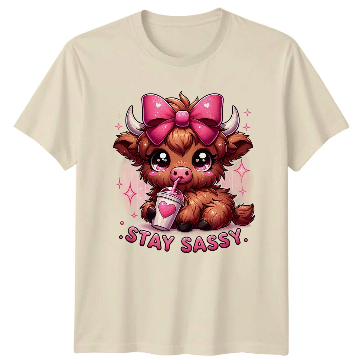 Stay Sassy Cow Farm Animals Mens T-Shirt Womens Graphic Tee Unisex T-shirt, Sweatshirt, Hoodie, Long Sleeve Tee - T-Shirt, Sweatshirt, Hoodie