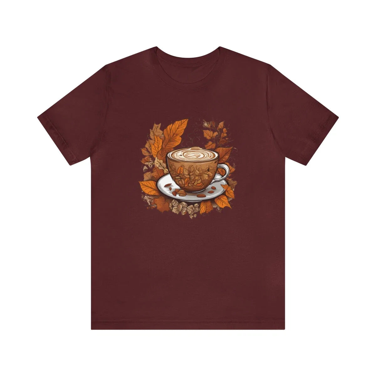 Autumn fall cappuccino coffee peaceful design gift for latte lover barista shirt Unisex T-shirt, Sweatshirt, Hoodie, Long Sleeve Tee - T-Shirt, Sweatshirt, Hoodie