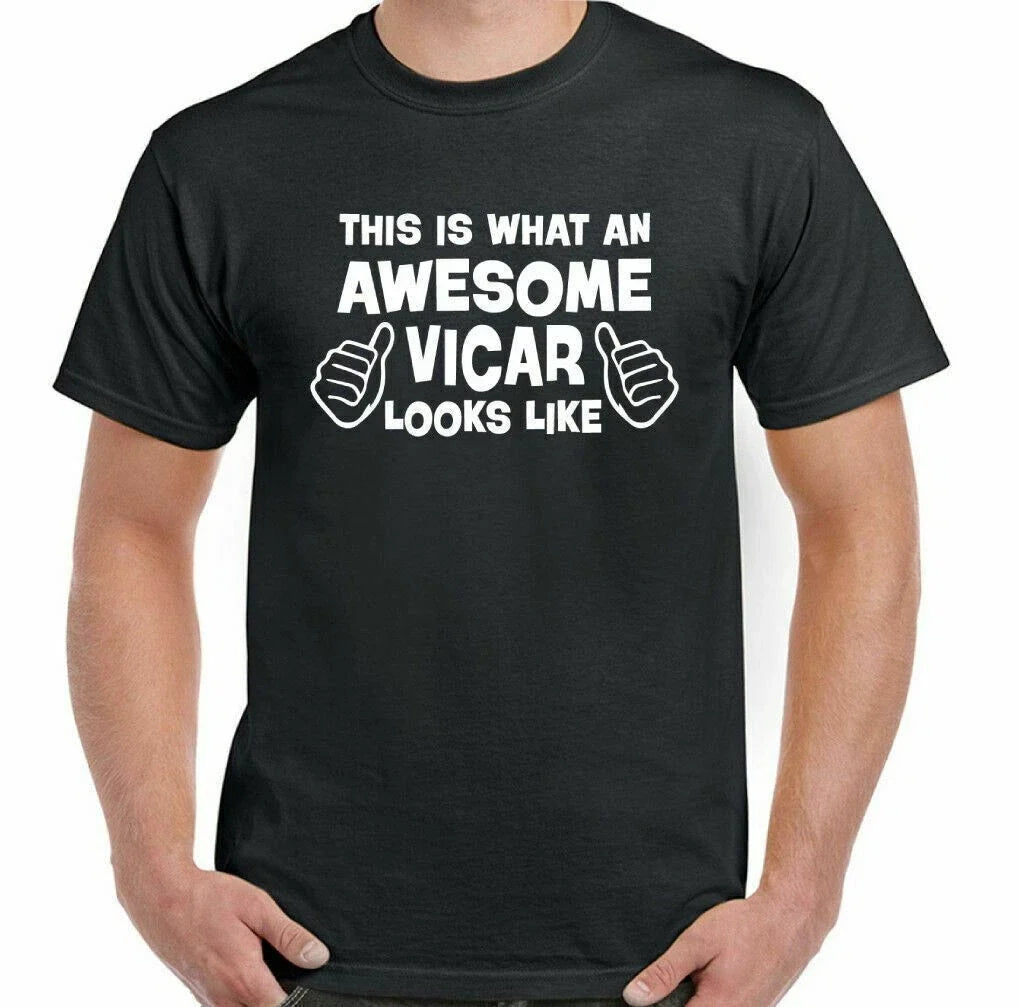 Vicar T-Shirt Mens Funny This Is What An Awesome Looks Like Unisex T-shirt, Sweatshirt, Hoodie, Long Sleeve Tee - T-Shirt, Sweatshirt, Hoodie