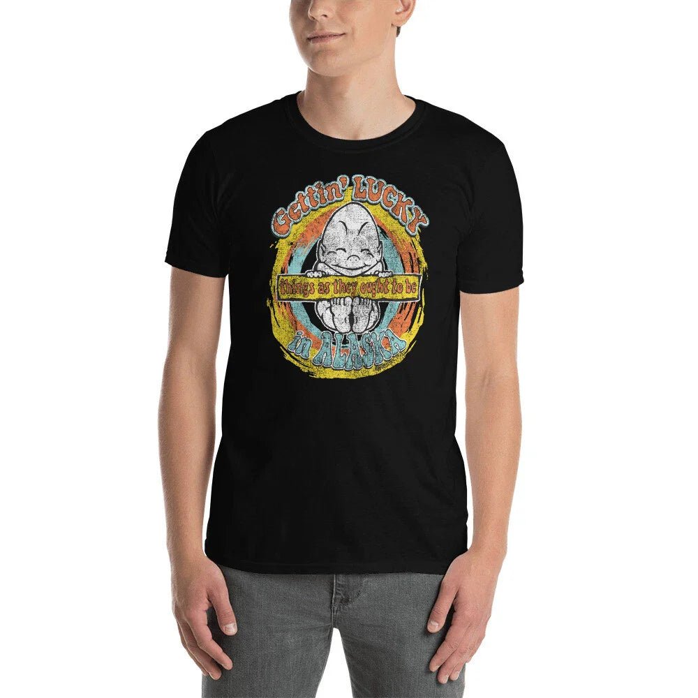 Billiken Distressed Good Luck Alaska Shirt TShirt Carving Figure Retro Agorables Unisex T-shirt, Sweatshirt, Hoodie, Long Sleeve Tee - T-Shirt, Sweatshirt, Hoodie