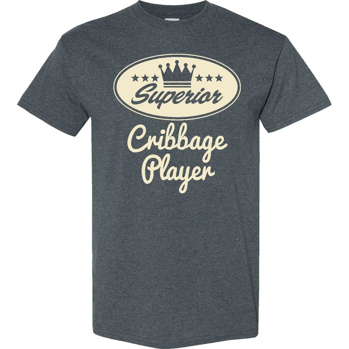 Inktastic Cribbage Player Vintage Superior T-Shirt Retro Crown Hobby Mens Tees Unisex T-shirt, Sweatshirt, Hoodie, Long Sleeve Tee - T-Shirt, Sweatshirt, Hoodie