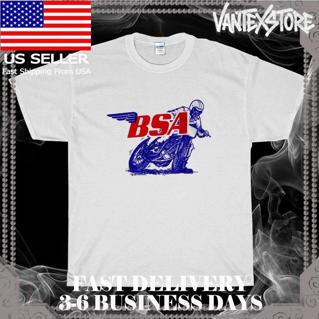 NEW SHIRT BSA MOTORCYCLES LOGO MEN'S T-SHIRT FUNNY AMERICAN USA SIZE S-5XL Unisex T-shirt, Sweatshirt, Hoodie, Long Sleeve Tee - T-Shirt, Sweatshirt, Hoodie
