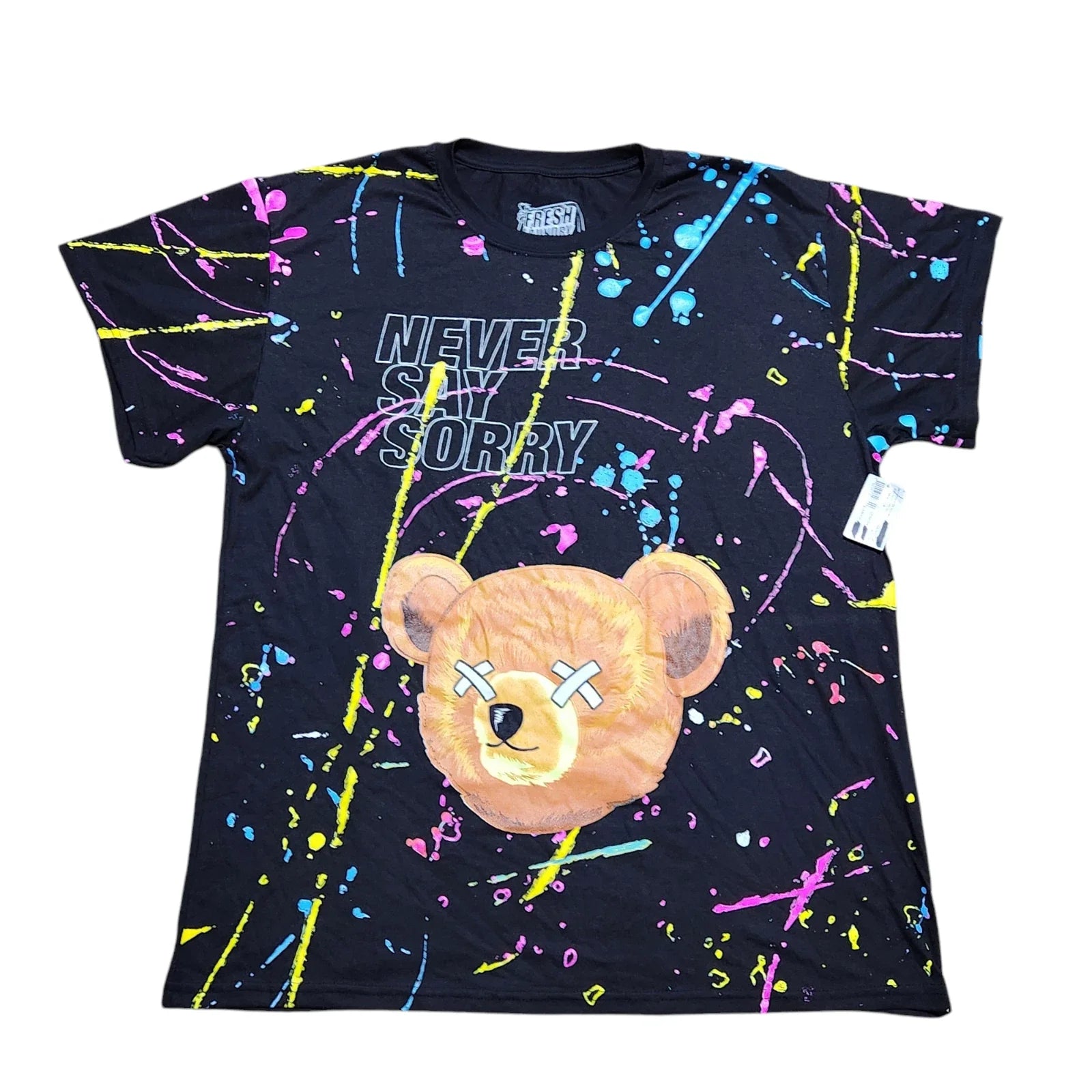 Fresh Laundry Black Savage Bear Shirt XL Men Graphic NWT Streetwear Unisex T-shirt, Sweatshirt, Hoodie, Long Sleeve Tee - T-Shirt, Sweatshirt, Hoodie