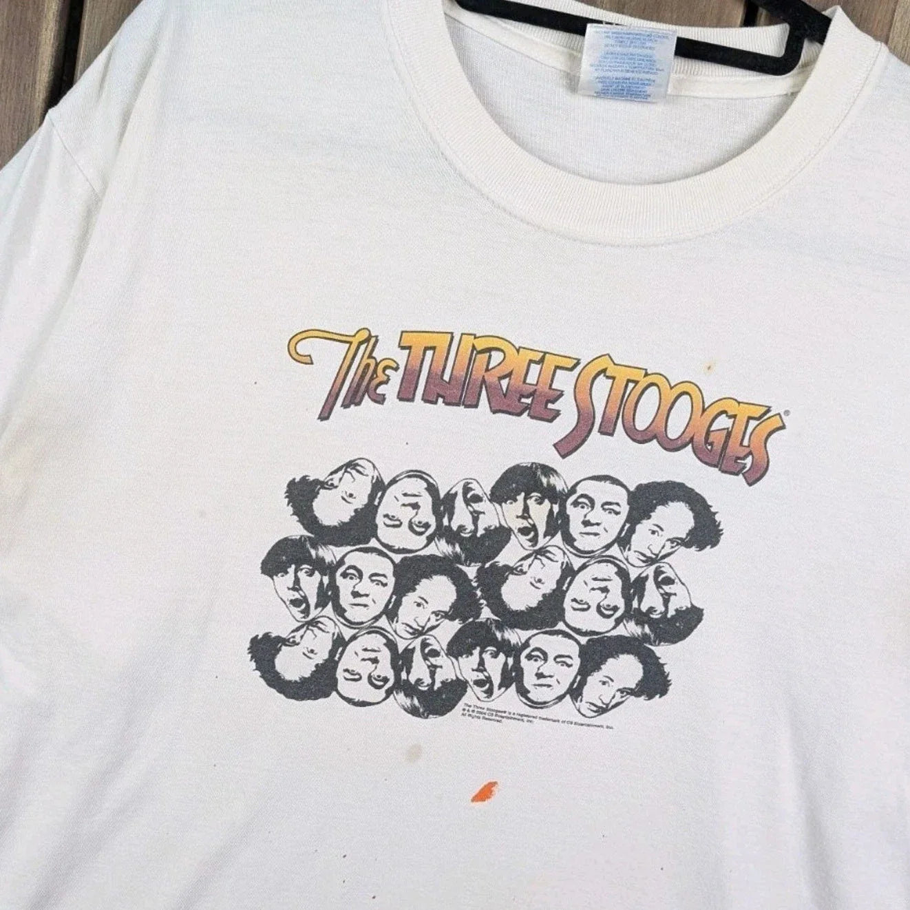 Three Stooges Vintage Y2K Distressed Funny Humor TV Movie Promo T-shirt Large Unisex T-shirt, Sweatshirt, Hoodie, Long Sleeve Tee - T-Shirt, Sweatshirt, Hoodie