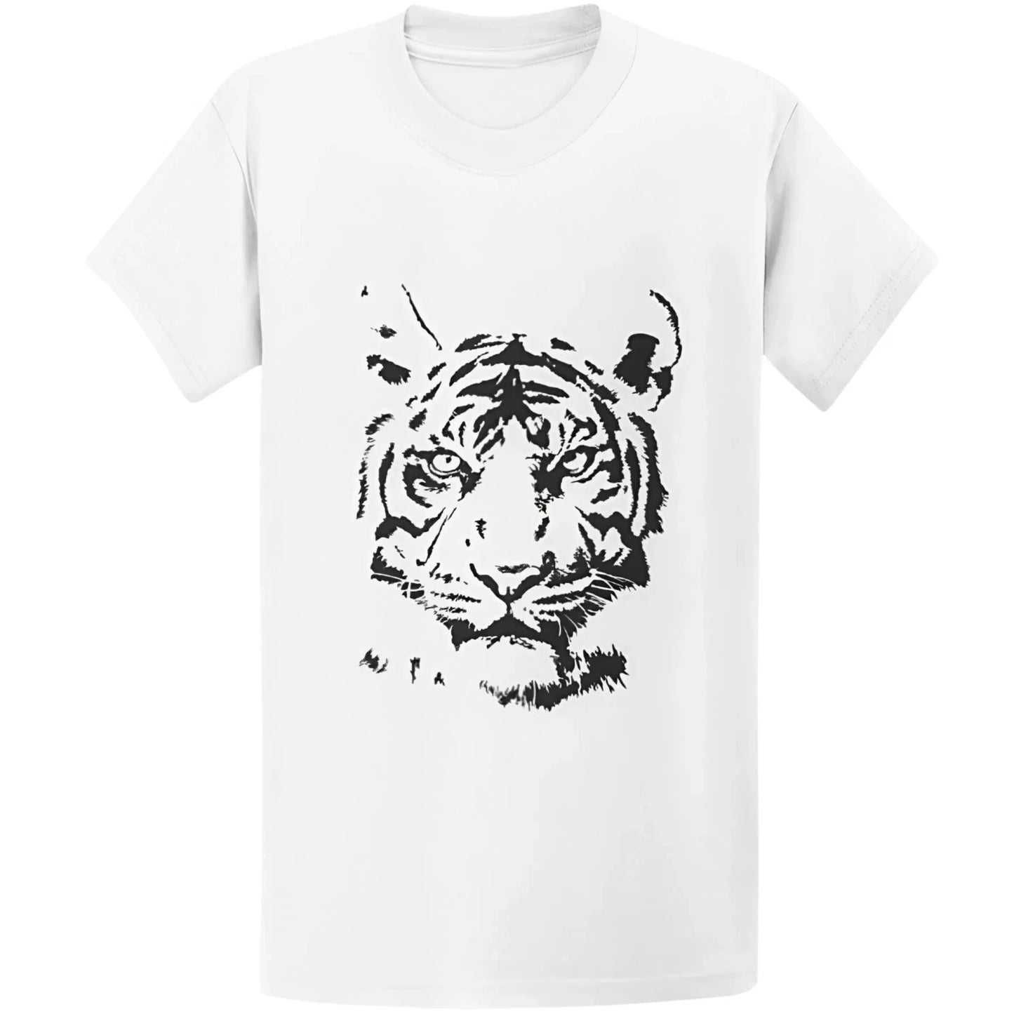 Gildan 5000 Vintage Tiger Face Graphic T-Shirt - Trendy Animal Lover Gift Tee Unisex T-shirt, Sweatshirt, Hoodie, Long Sleeve Tee - T-Shirt, Sweatshirt, Hoodie