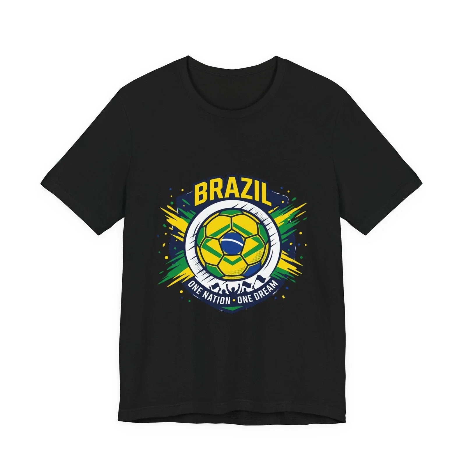 Brazil Crest Soccer Tee | country pride, retro soccer Unisex T-shirt, Sweatshirt, Hoodie, Long Sleeve Tee - T-Shirt, Sweatshirt, Hoodie