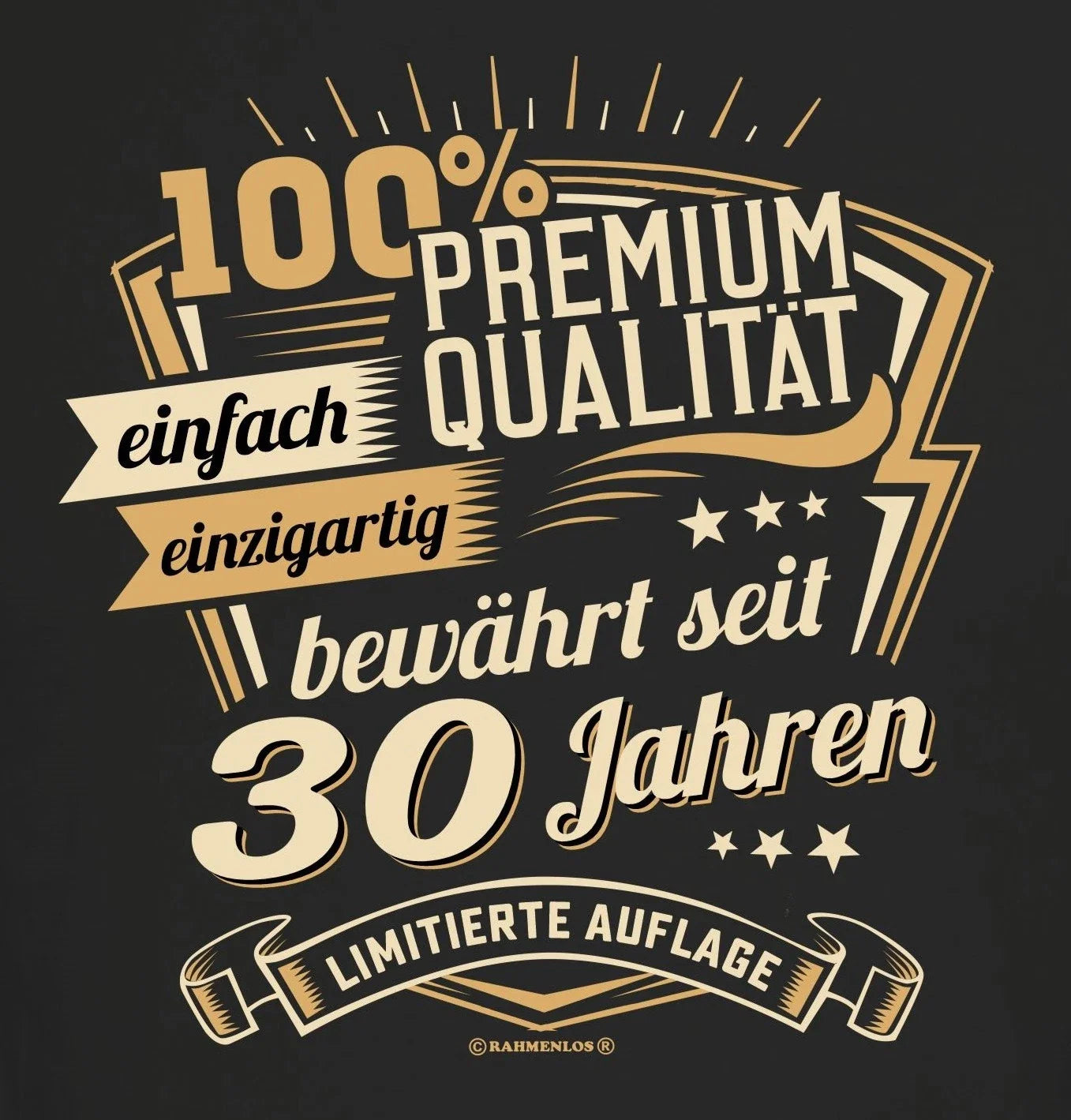 30th Birthday Men's T-Shirt 100% Premium Quality Since 30 Years Quote Shirt Unisex T-shirt, Sweatshirt, Hoodie, Long Sleeve Tee - T-Shirt, Sweatshirt, Hoodie