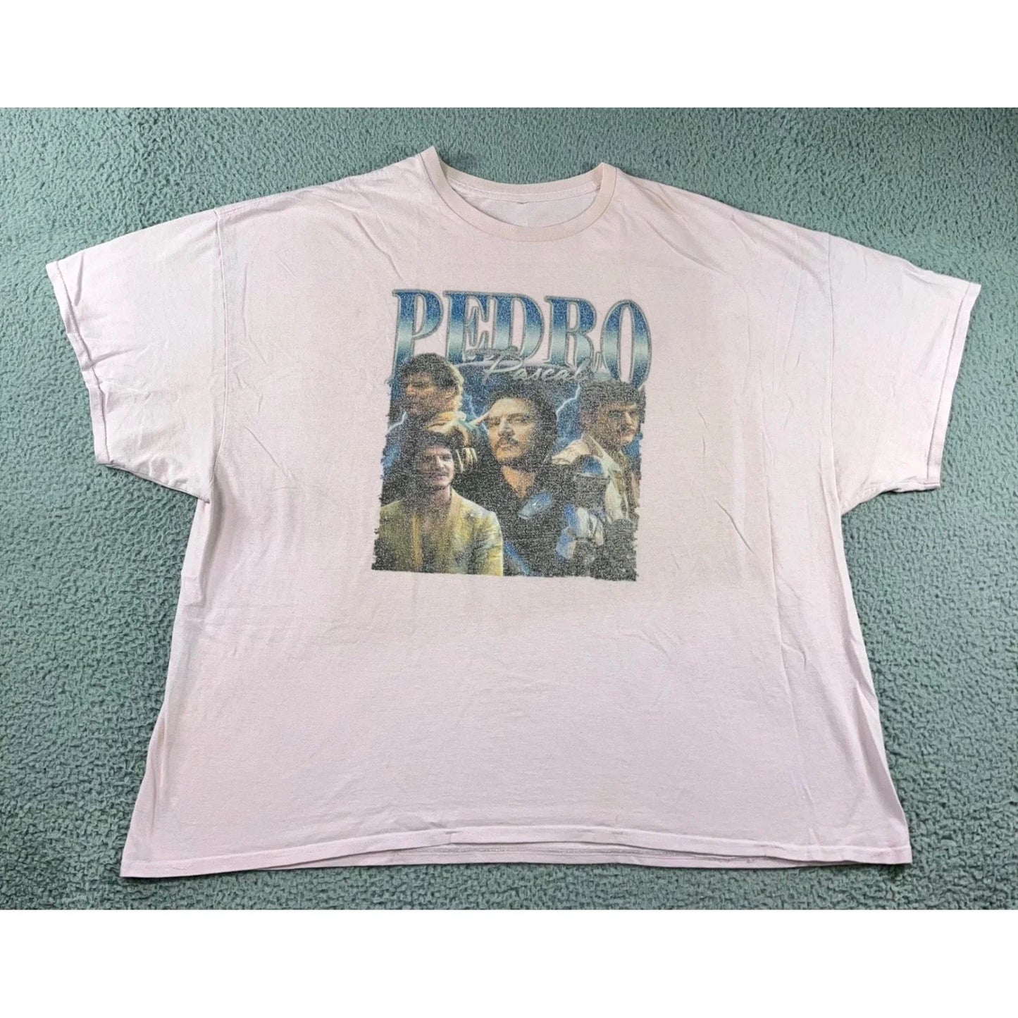 Pedro Pascal Graphic Tee Men 4XL Pink 90s Bootleg Style T-Shirt Unisex T-shirt, Sweatshirt, Hoodie, Long Sleeve Tee - T-Shirt, Sweatshirt, Hoodie