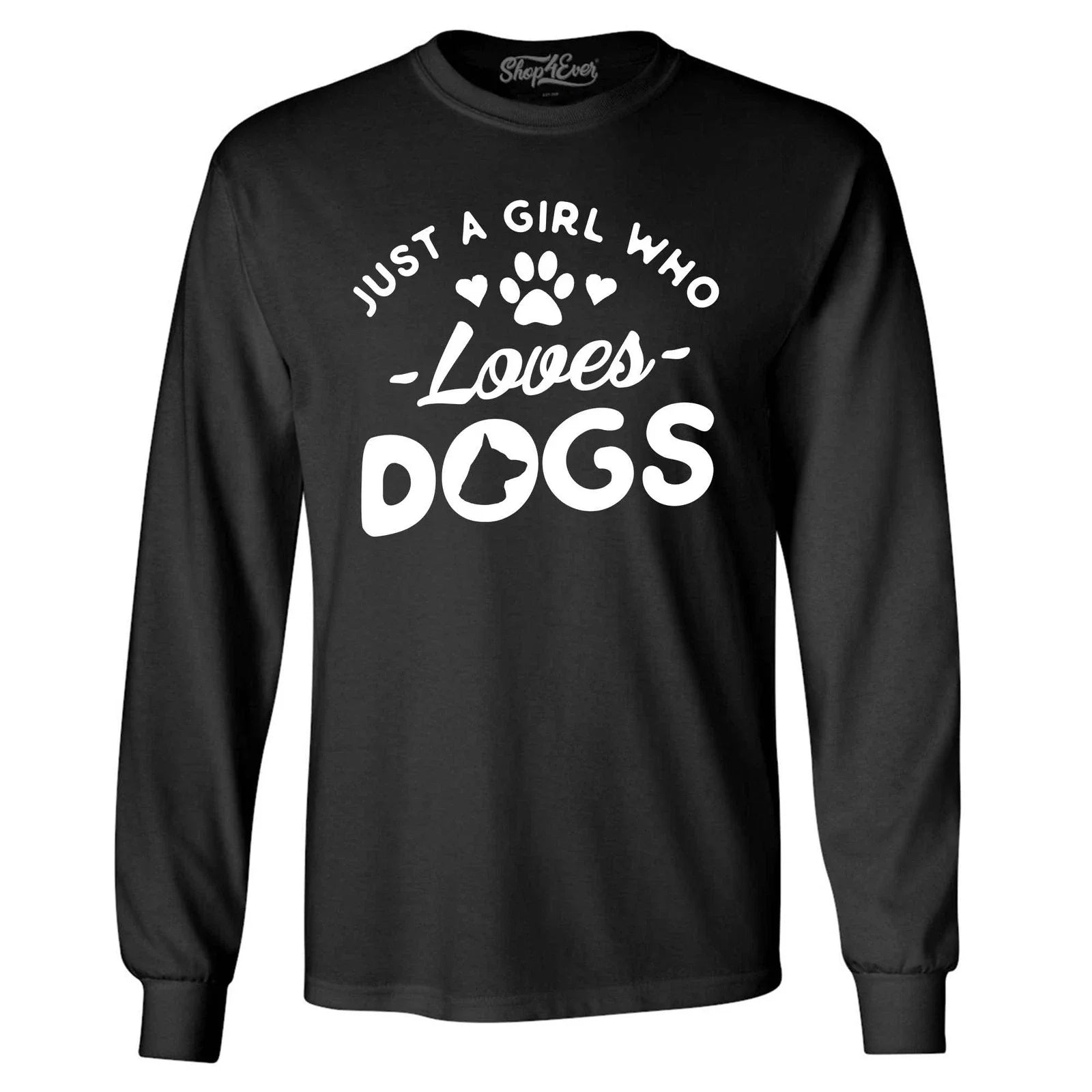 Just A Girl Who Loves Dogs Long Sleeve Just a Girl Shirts Unisex T-shirt, Sweatshirt, Hoodie, Long Sleeve Tee - T-Shirt, Sweatshirt, Hoodie