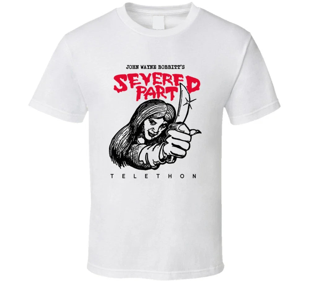 John Wayne Bobbitts Severed Part Telethon Funny 90s T Shirt Unisex T-shirt, Sweatshirt, Hoodie, Long Sleeve Tee - T-Shirt, Sweatshirt, Hoodie