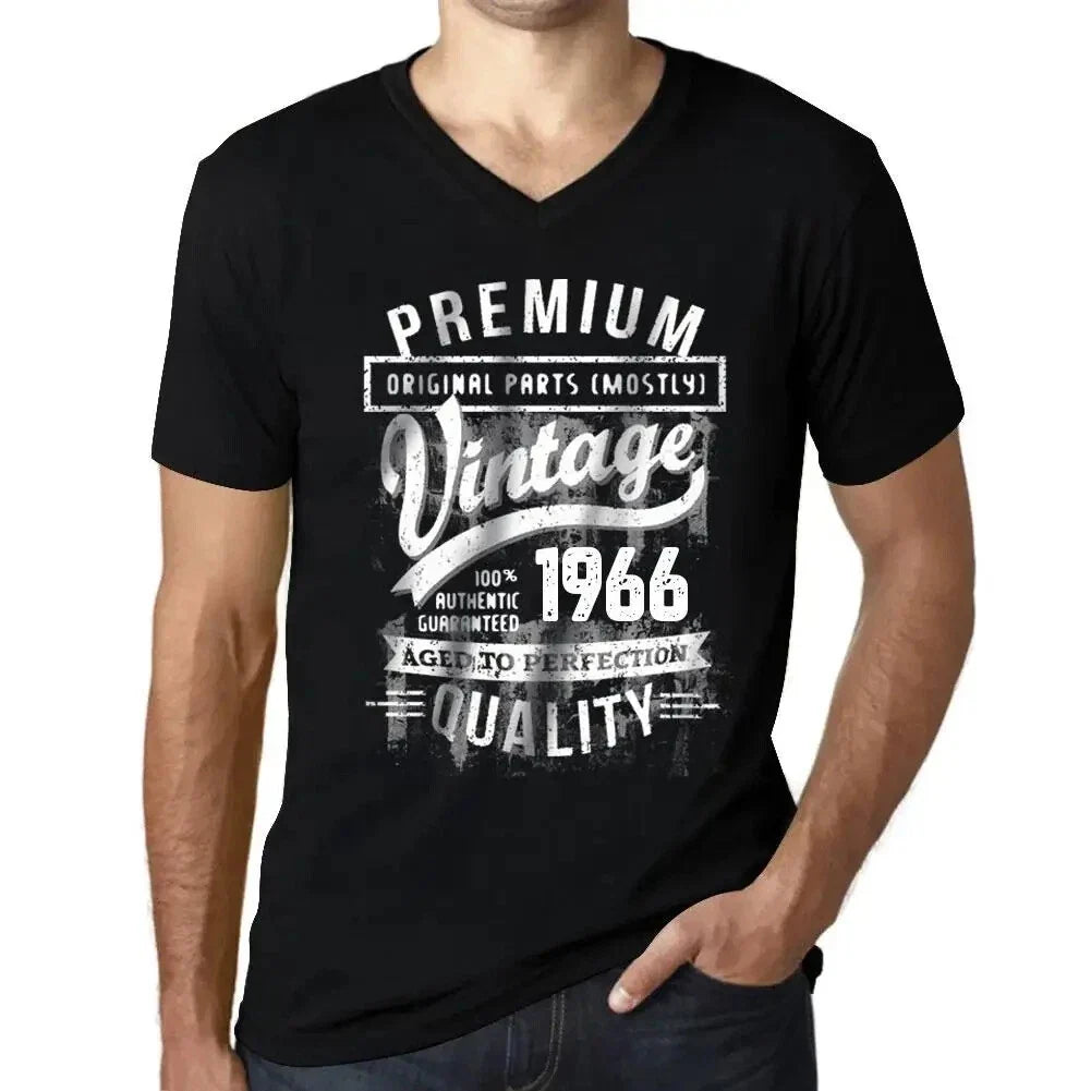 Men's Graphic T-Shirt V Neck Original Parts (Mostly) Aged to Perfection 1966 Unisex T-shirt, Sweatshirt, Hoodie, Long Sleeve Tee - T-Shirt, Sweatshirt, Hoodie