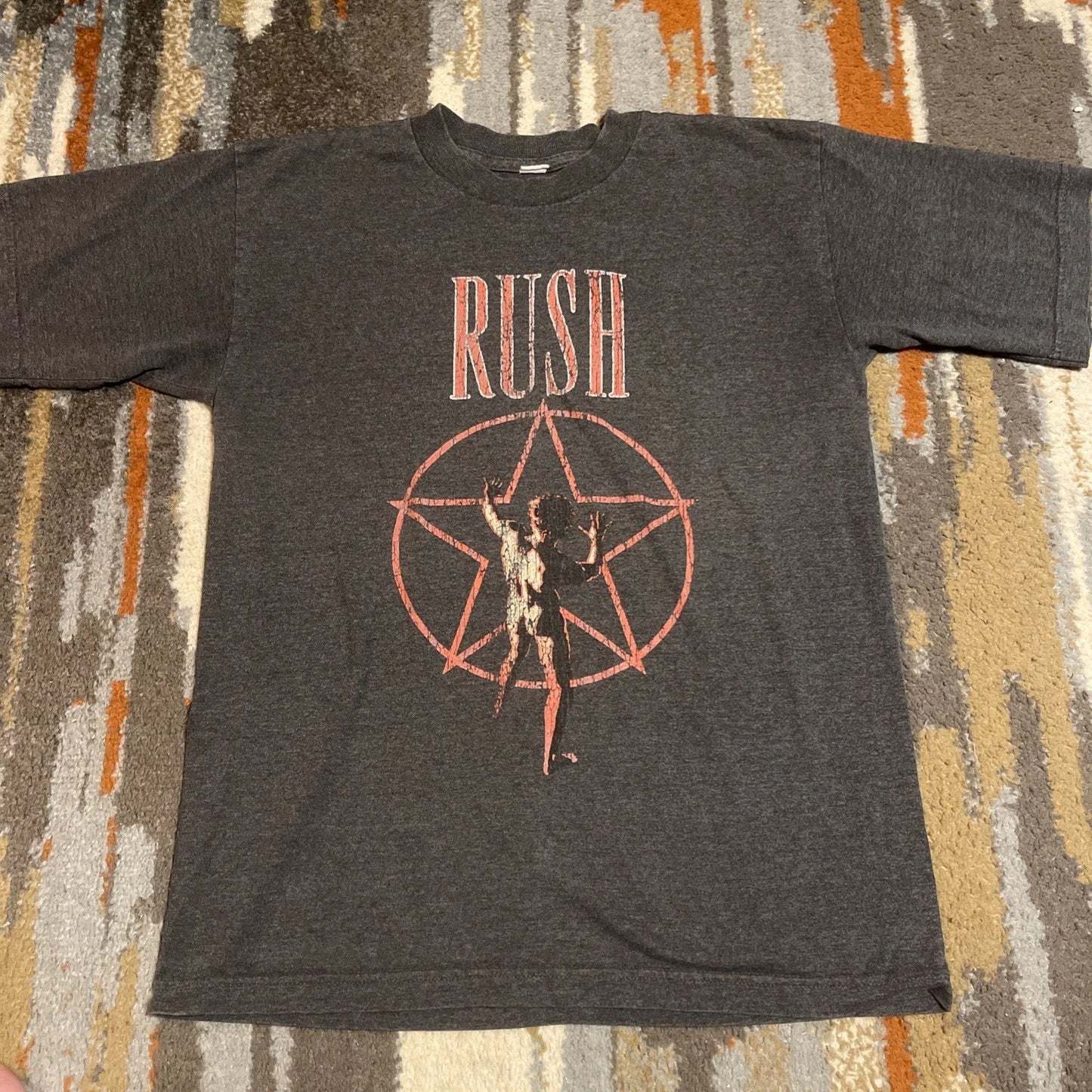 Vintage Rush Starman Band Tee T-Shirt Size Medium Y2K Unisex T-shirt, Sweatshirt, Hoodie, Long Sleeve Tee - T-Shirt, Sweatshirt, Hoodie