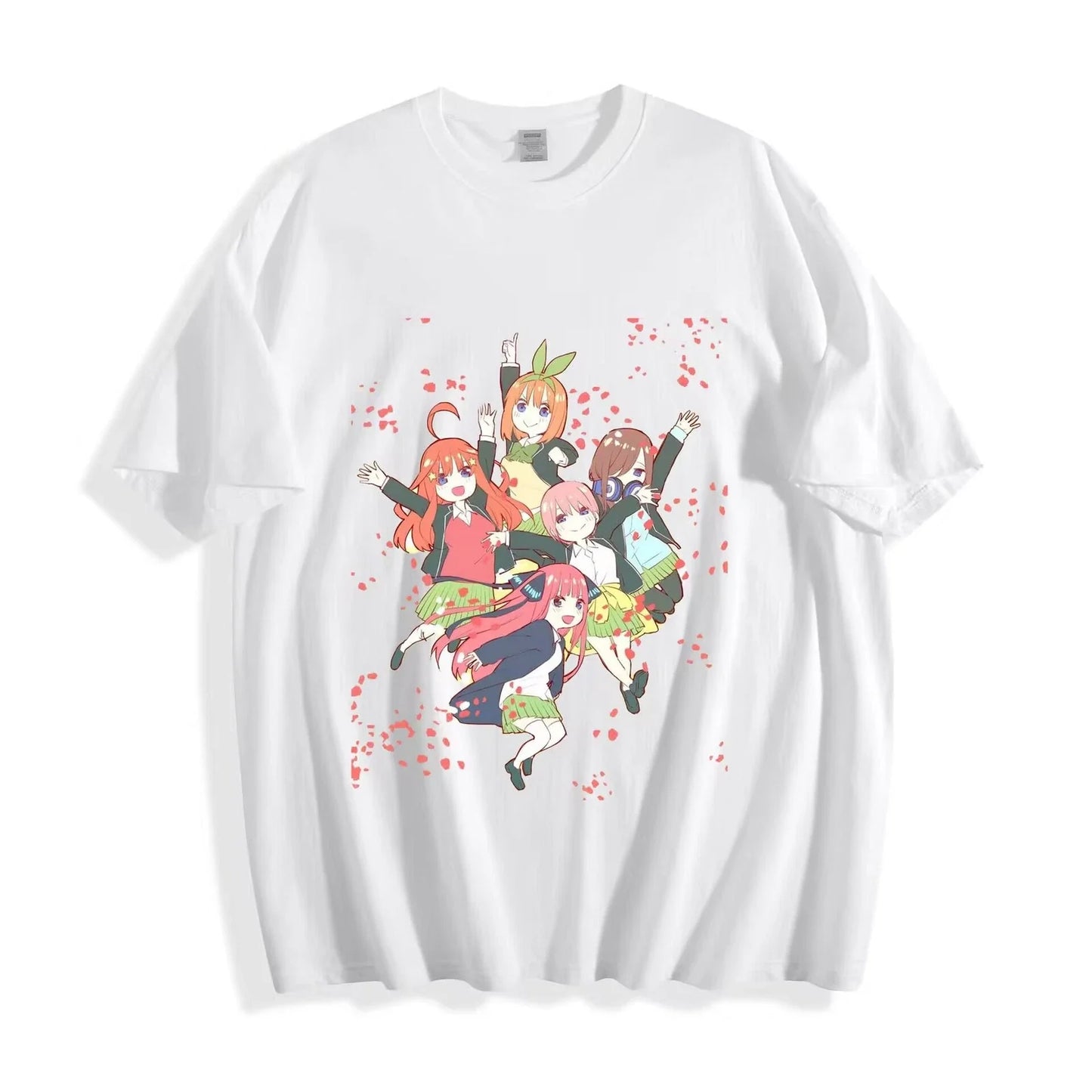 Quintessential Quintuplets Sisters T-Shirt-School Anime Girls Graphic Unisex Tee Unisex T-shirt, Sweatshirt, Hoodie, Long Sleeve Tee - T-Shirt, Sweatshirt, Hoodie