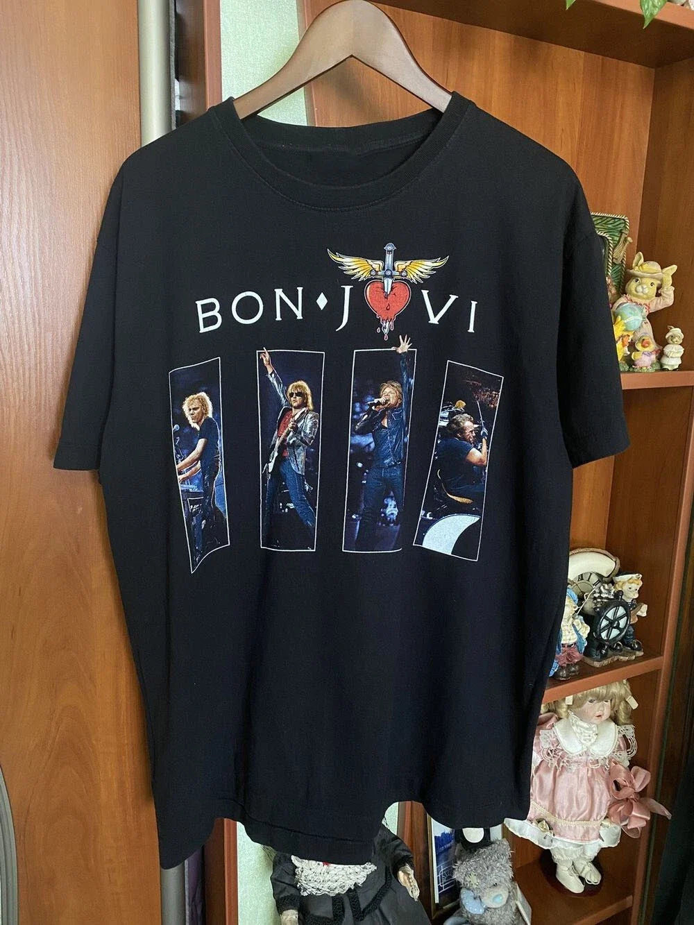 New BON JOVI Y2K Gift For Fans Unisex S-5XL Shirt SS211 Unisex T-shirt, Sweatshirt, Hoodie, Long Sleeve Tee - T-Shirt, Sweatshirt, Hoodie