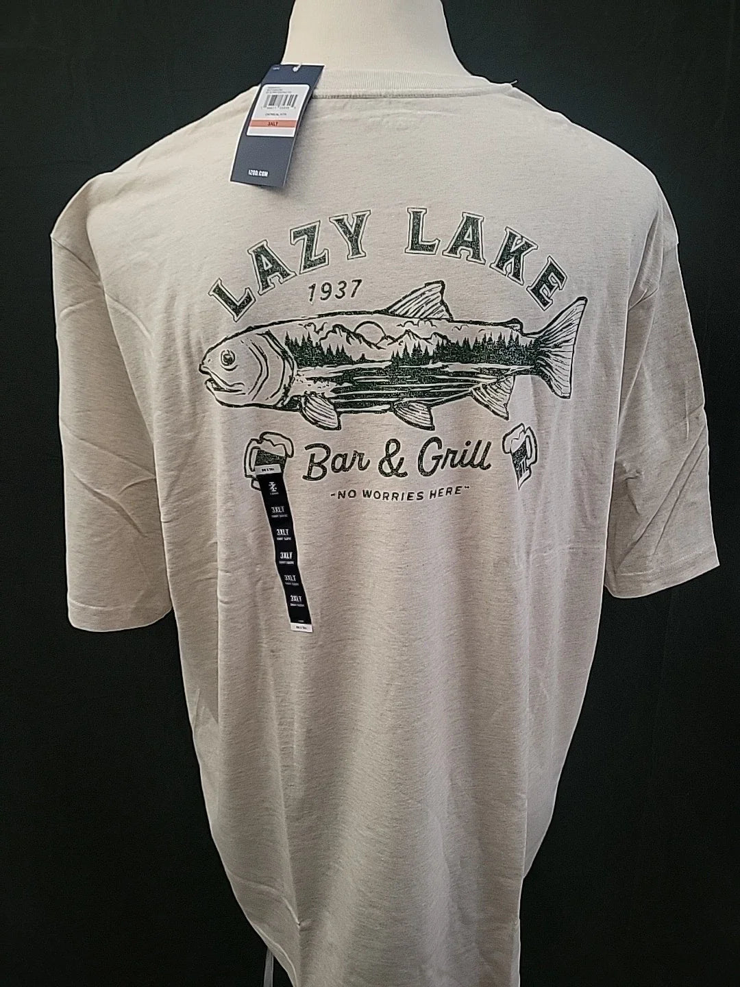 New Men's Big & Tall 2XB IZOD Saltwater Relaxed Classics Lazy Lake Bar T-Shirt Unisex T-shirt, Sweatshirt, Hoodie, Long Sleeve Tee - T-Shirt, Sweatshirt, Hoodie