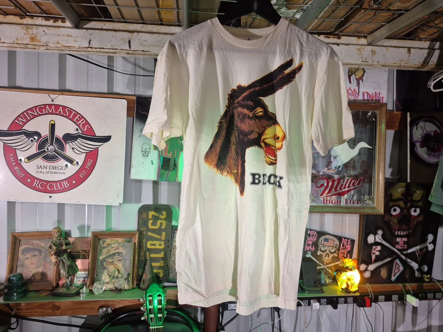 90s Beck Odelay Album Promo CONCERT White  Official Merch Medium (JSC25) Unisex T-shirt, Sweatshirt, Hoodie, Long Sleeve Tee - T-Shirt, Sweatshirt, Hoodie