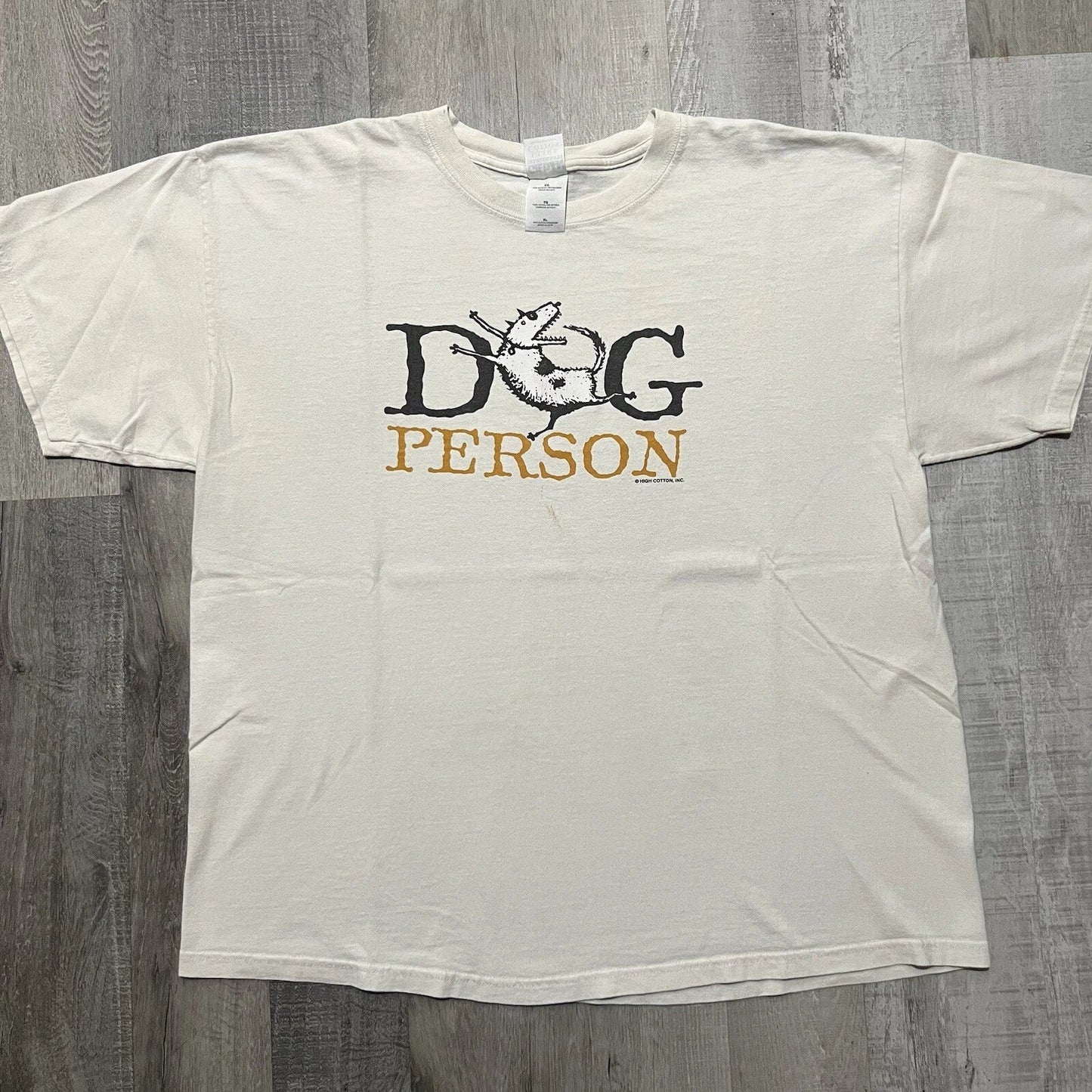 VTG Dog Person T Shirt Y2K Gildan White Animal Lover Cartoon Puppy Graphic 00s Unisex T-shirt, Sweatshirt, Hoodie, Long Sleeve Tee - T-Shirt, Sweatshirt, Hoodie