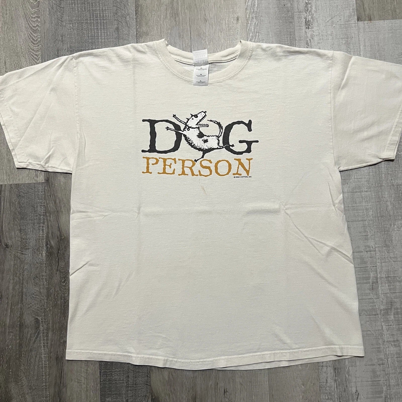 VTG Dog Person T Shirt Y2K Gildan White Animal Lover Cartoon Puppy Graphic 00s Unisex T-shirt, Sweatshirt, Hoodie, Long Sleeve Tee - T-Shirt, Sweatshirt, Hoodie