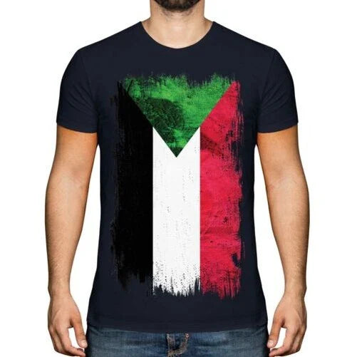 Sudan Grunge Flagge Herren T-Shirt As-Sudan Fuball Sudanesische Geschenk Unisex T-shirt, Sweatshirt, Hoodie, Long Sleeve Tee - T-Shirt, Sweatshirt, Hoodie