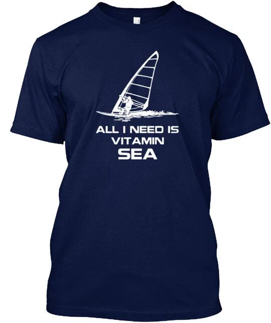 Windsurfing T-Shirt Made in the USA Size S to 5XL Unisex T-shirt, Sweatshirt, Hoodie, Long Sleeve Tee - T-Shirt, Sweatshirt, Hoodie