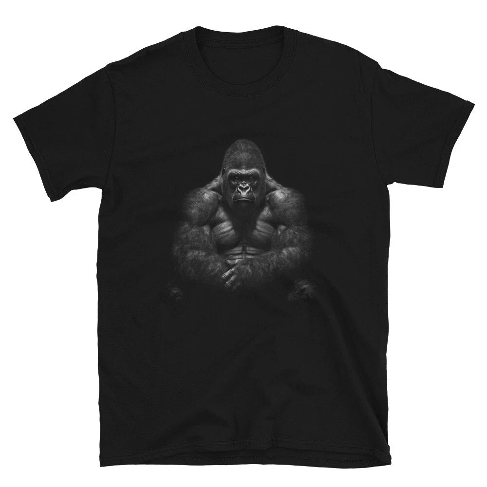 Gorilla Silverback T-shirt Silver Back Jungle King Design Unisex Tshirt Unisex T-shirt, Sweatshirt, Hoodie, Long Sleeve Tee - T-Shirt, Sweatshirt, Hoodie