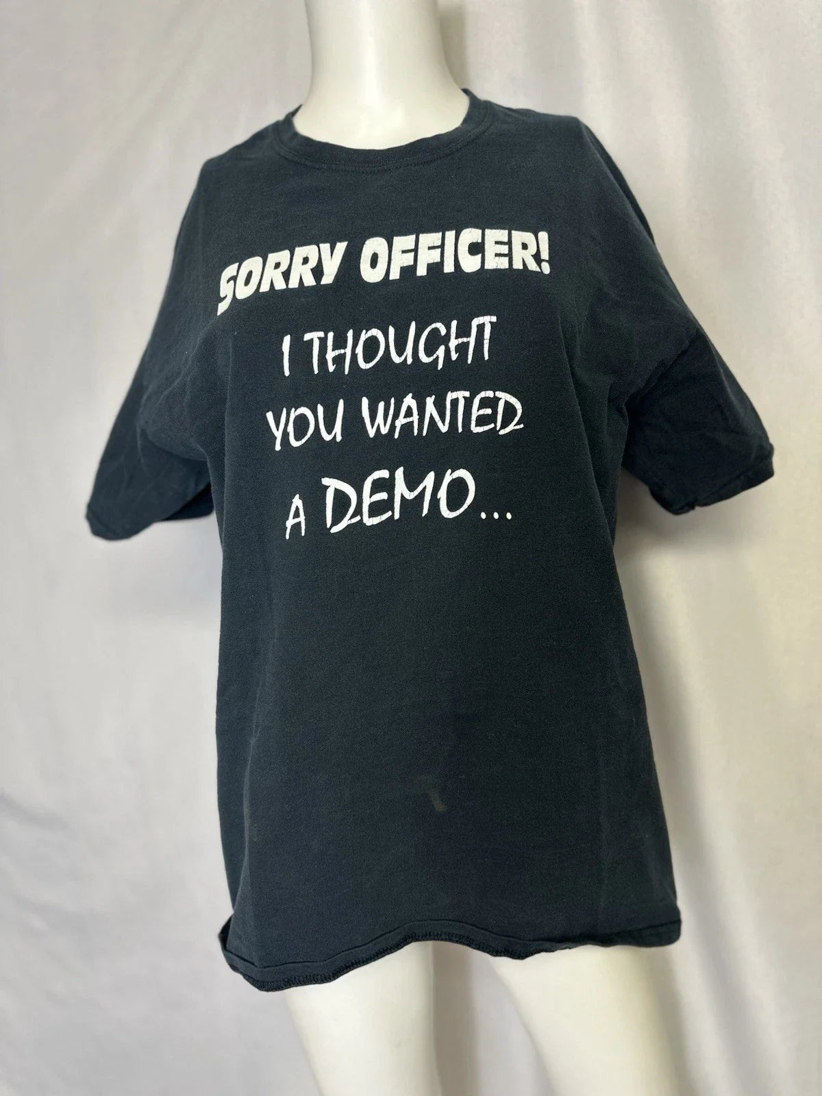 Sub Sonic Addiction Sorry Officer Black Medium Shirt Vintage Bass Subwoofer Unisex T-shirt, Sweatshirt, Hoodie, Long Sleeve Tee - T-Shirt, Sweatshirt, Hoodie