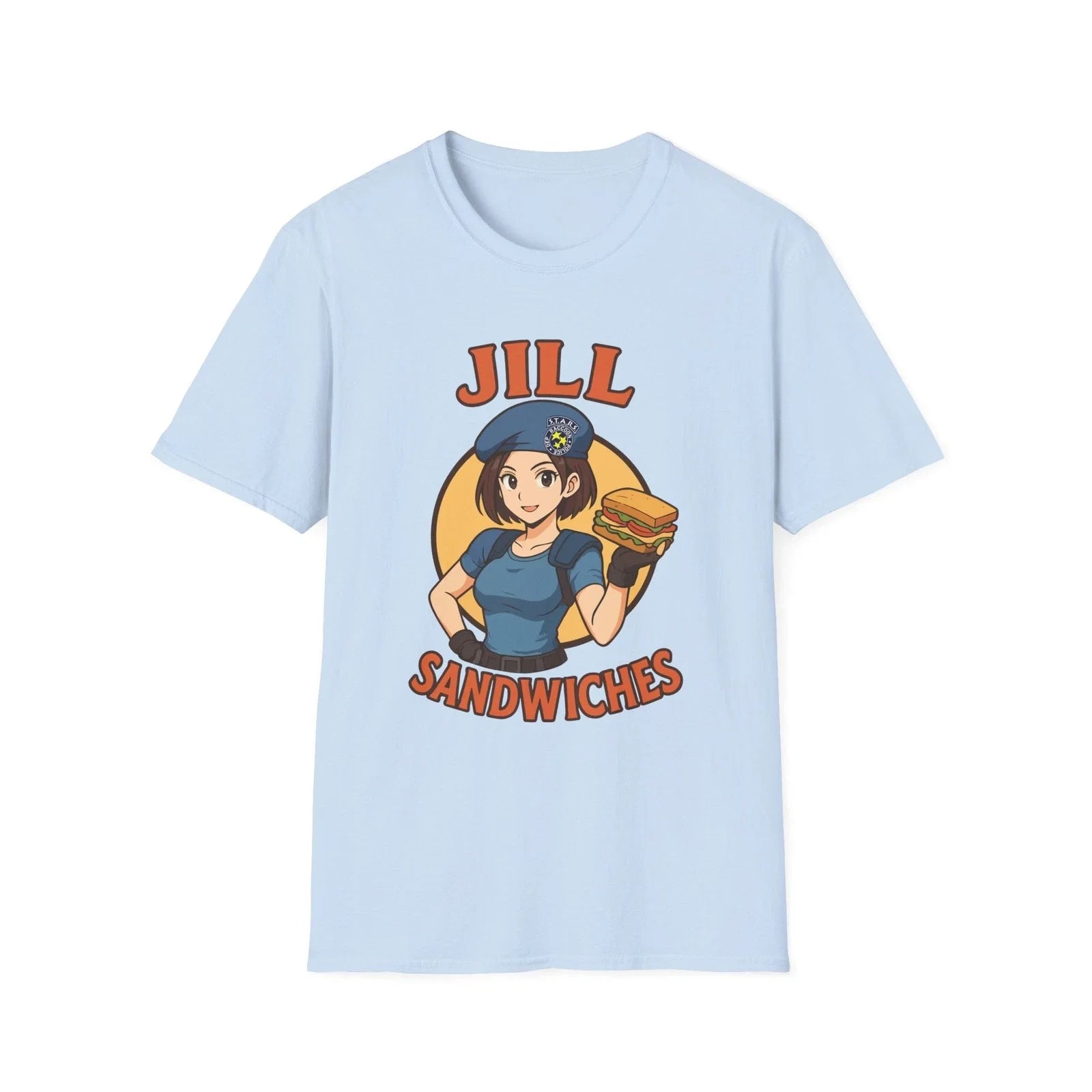 Jill Sandwiches T-Shirt | Retro Resident Evil Unisex T-shirt, Sweatshirt, Hoodie, Long Sleeve Tee - T-Shirt, Sweatshirt, Hoodie