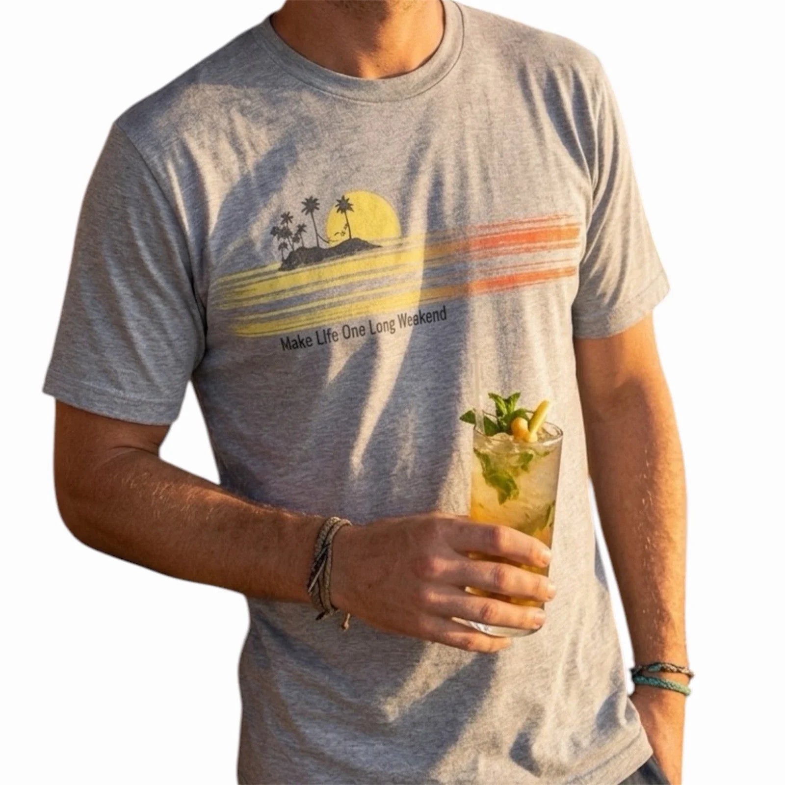 $45 TOMMY BAHAMA Heather Grey LONG WEEKEND Relaxed Fit Short Sleeve T-shirt NWT Unisex T-shirt, Sweatshirt, Hoodie, Long Sleeve Tee - T-Shirt, Sweatshirt, Hoodie