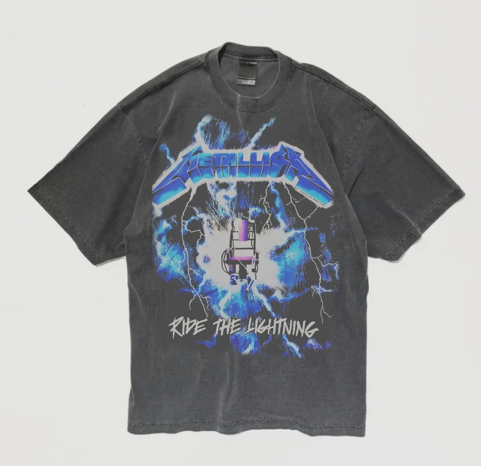 METALLICA RIDE THE LIGHTNING A SHAKA HEAVYWEIGHT GARMET DYED T SHIRT Unisex T-shirt, Sweatshirt, Hoodie, Long Sleeve Tee - T-Shirt, Sweatshirt, Hoodie