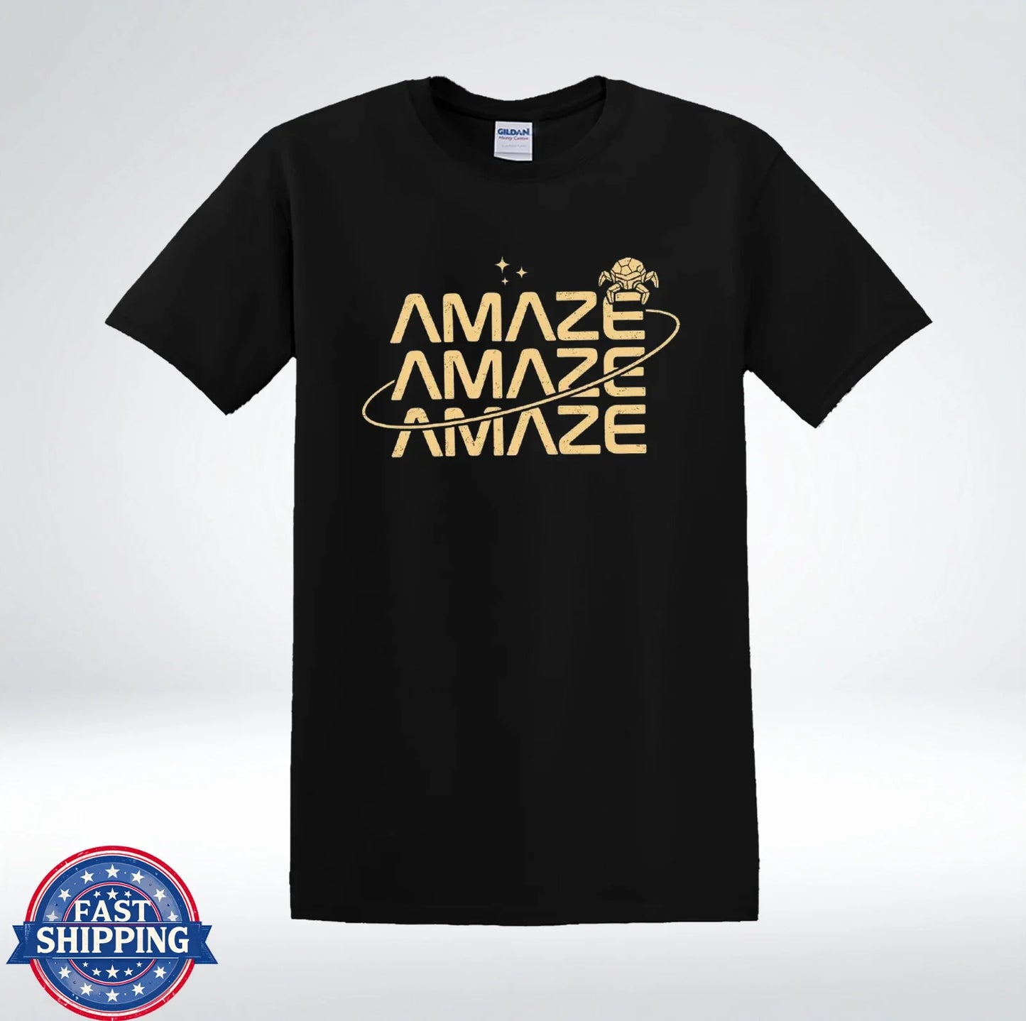 Amaze Graphic Shirt Futuristic Typography Space Aesthetic Tee T-Shirt Unisex T-shirt, Sweatshirt, Hoodie, Long Sleeve Tee - T-Shirt, Sweatshirt, Hoodie