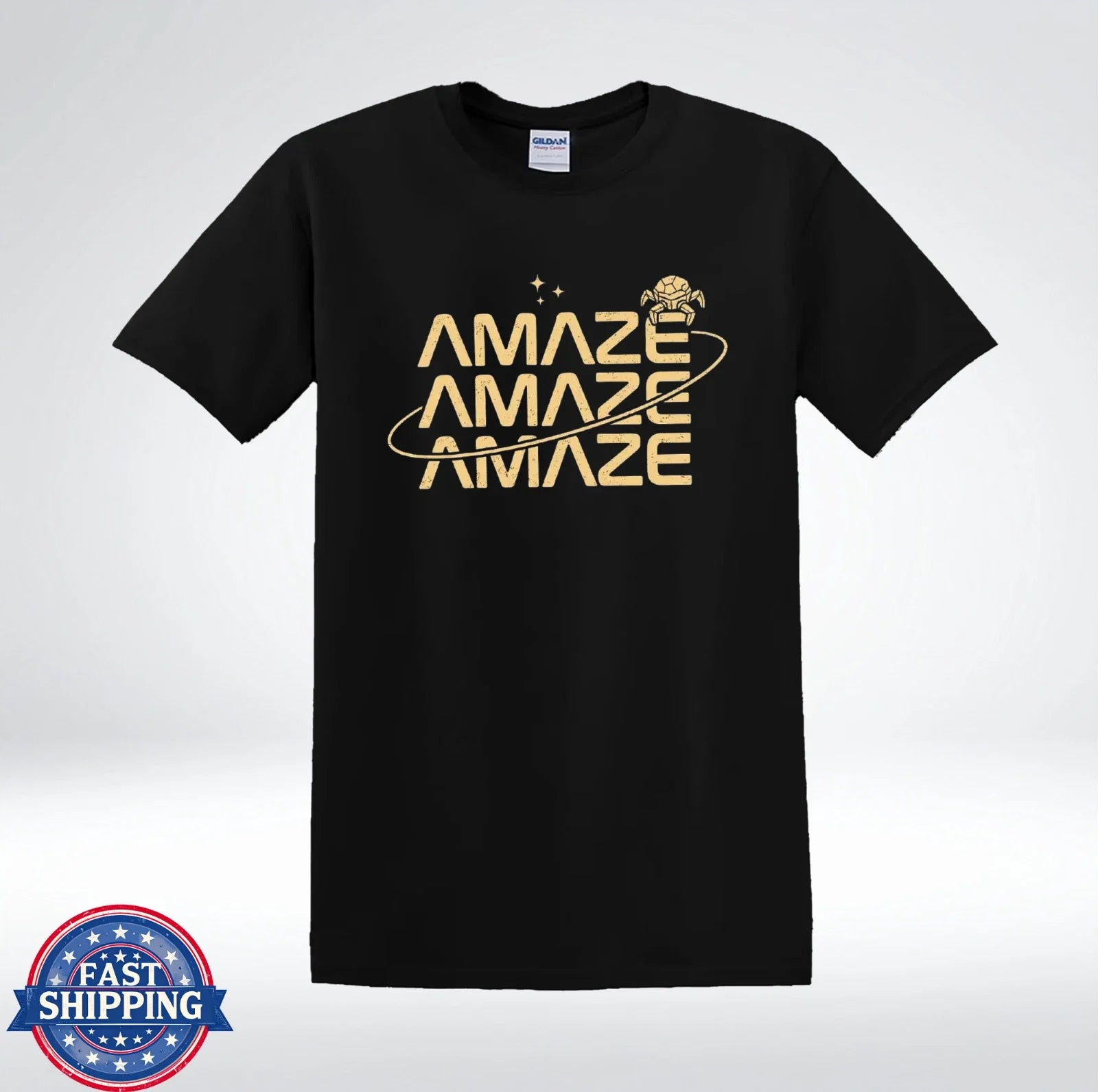 Amaze Graphic Shirt Futuristic Typography Space Aesthetic Tee T-Shirt Unisex T-shirt, Sweatshirt, Hoodie, Long Sleeve Tee - T-Shirt, Sweatshirt, Hoodie