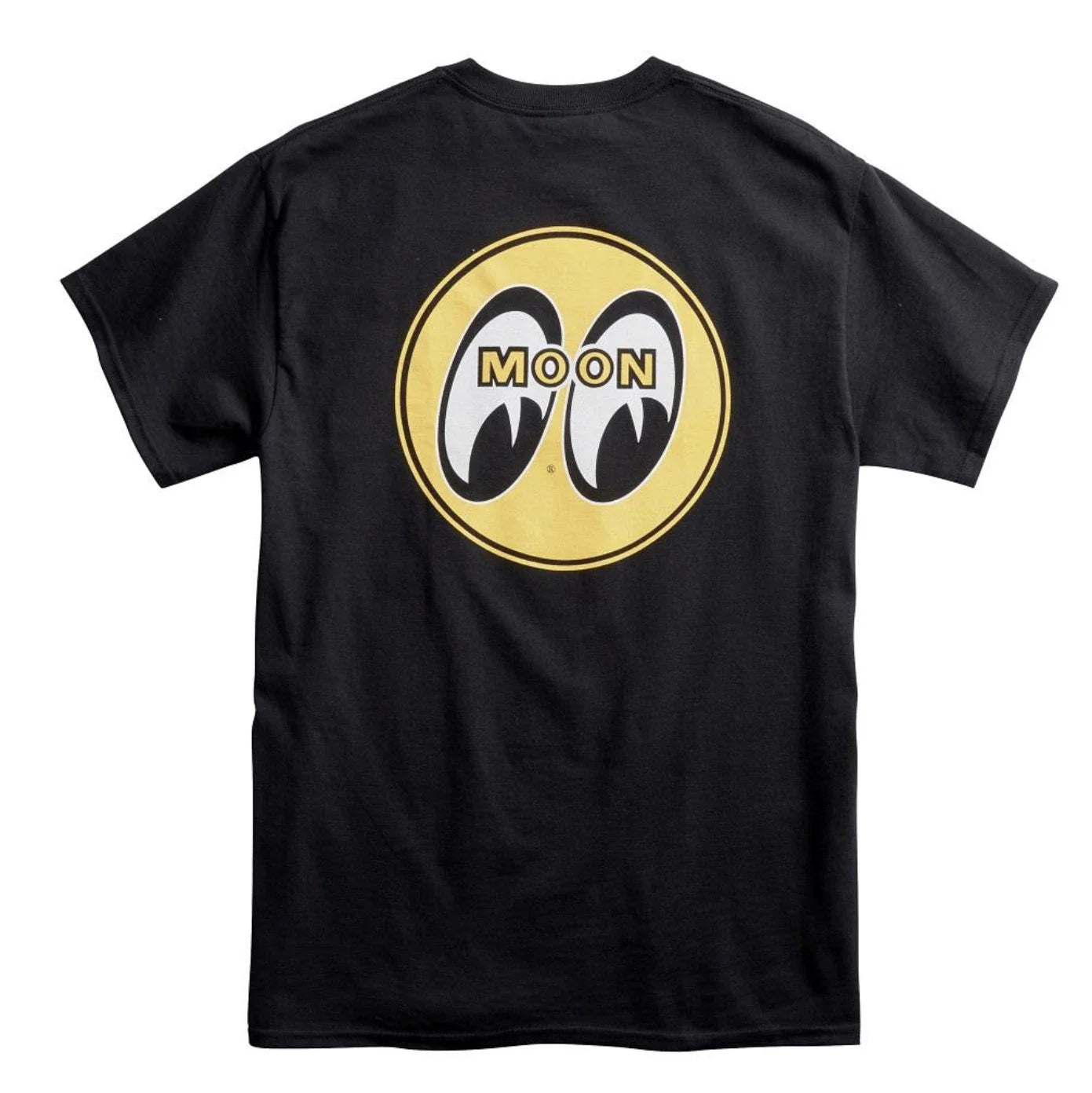 Men's Mooneyes Moon Classic Yellow Logo Black T-Shirt Cotton TM066BK Unisex T-shirt, Sweatshirt, Hoodie, Long Sleeve Tee - T-Shirt, Sweatshirt, Hoodie