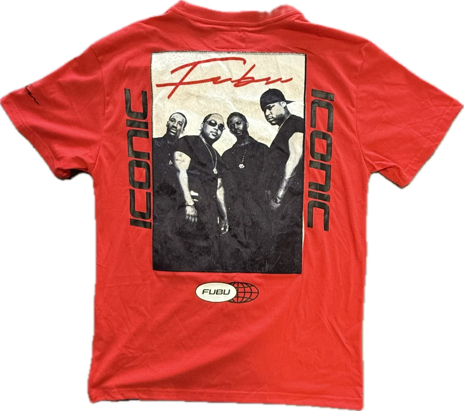 Vintage Y2K FUBU ICONIC Red Graphic T Shirt Mens Large NWT HipHop Rap Streetwear Unisex T-shirt, Sweatshirt, Hoodie, Long Sleeve Tee - T-Shirt, Sweatshirt, Hoodie
