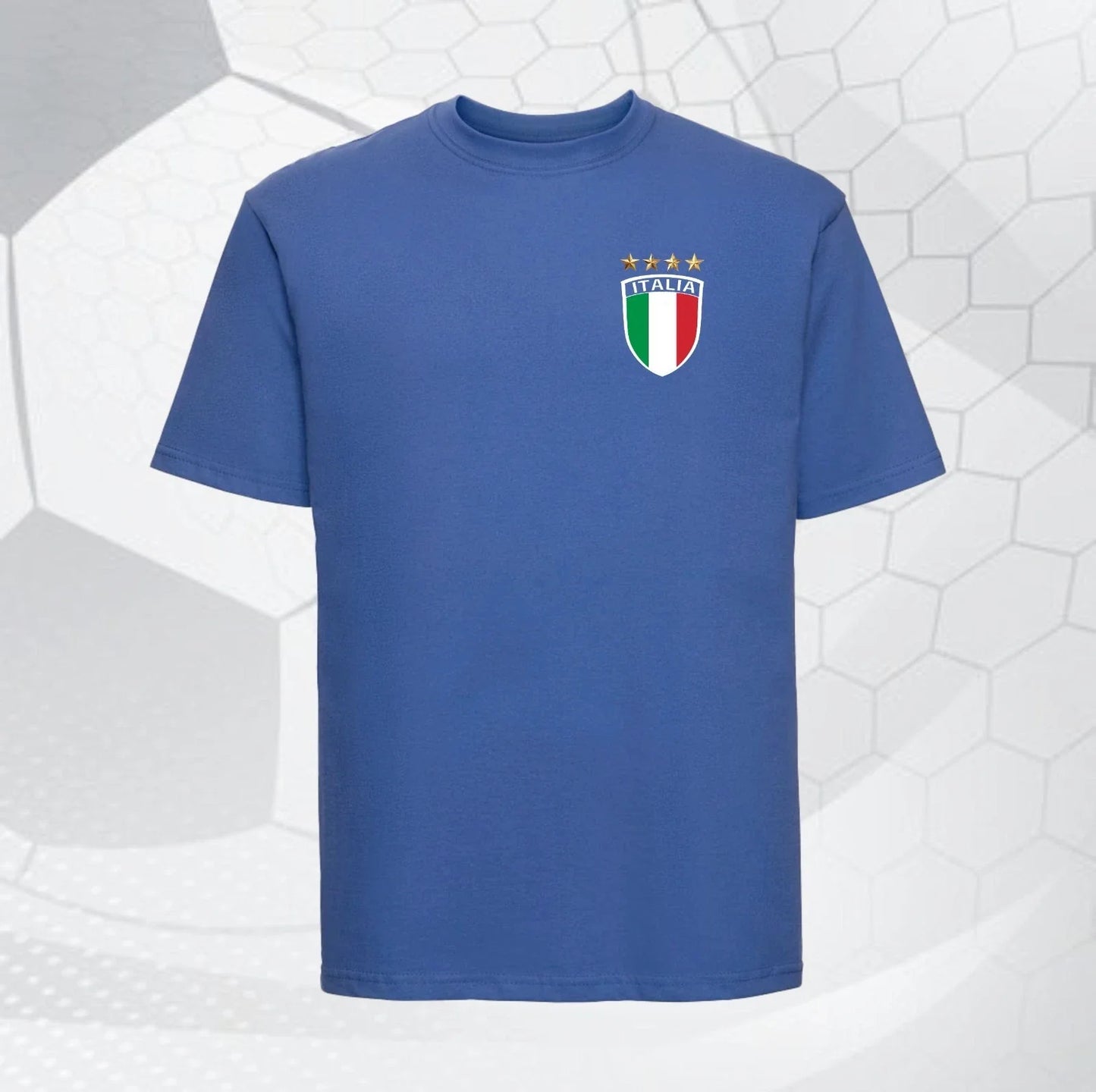 Retro Italy Football T Shirt Italia Italian Soccer Tee Royal Blue Vintage Style Unisex T-shirt, Sweatshirt, Hoodie, Long Sleeve Tee - T-Shirt, Sweatshirt, Hoodie