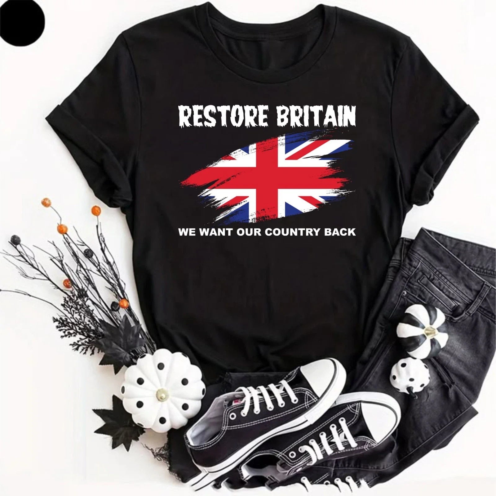 Restore Britain T Shirt Rupert Lowe Politics Patriot British Anti Labour Shirt Unisex T-shirt, Sweatshirt, Hoodie, Long Sleeve Tee - T-Shirt, Sweatshirt, Hoodie