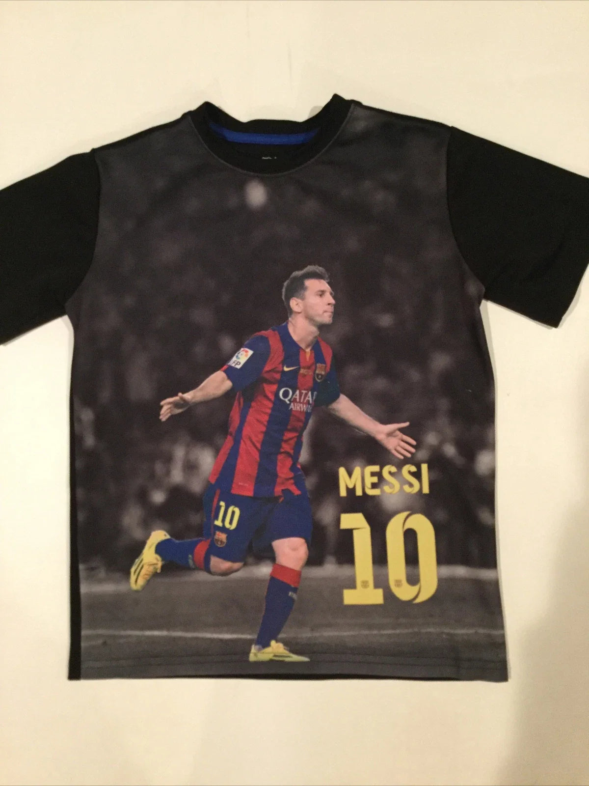Leonel Messi Team FCB Barcelona Subliminated Print Soccer T Shirt Youth Large Unisex T-shirt, Sweatshirt, Hoodie, Long Sleeve Tee - T-Shirt, Sweatshirt, Hoodie