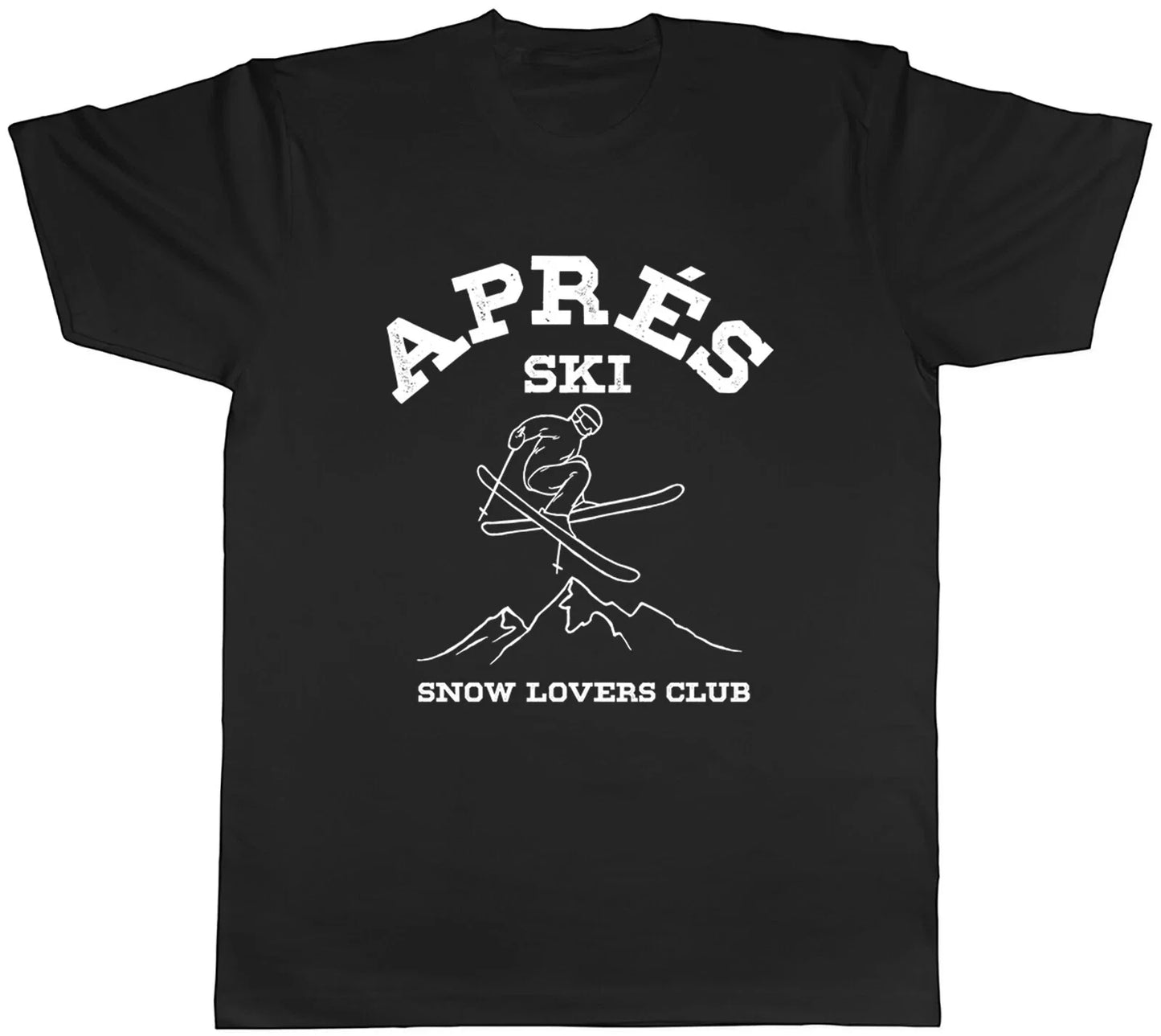 Apres Ski Mens T-Shirt Snow Lovers Club Skiing Tee Gift Unisex T-shirt, Sweatshirt, Hoodie, Long Sleeve Tee - T-Shirt, Sweatshirt, Hoodie