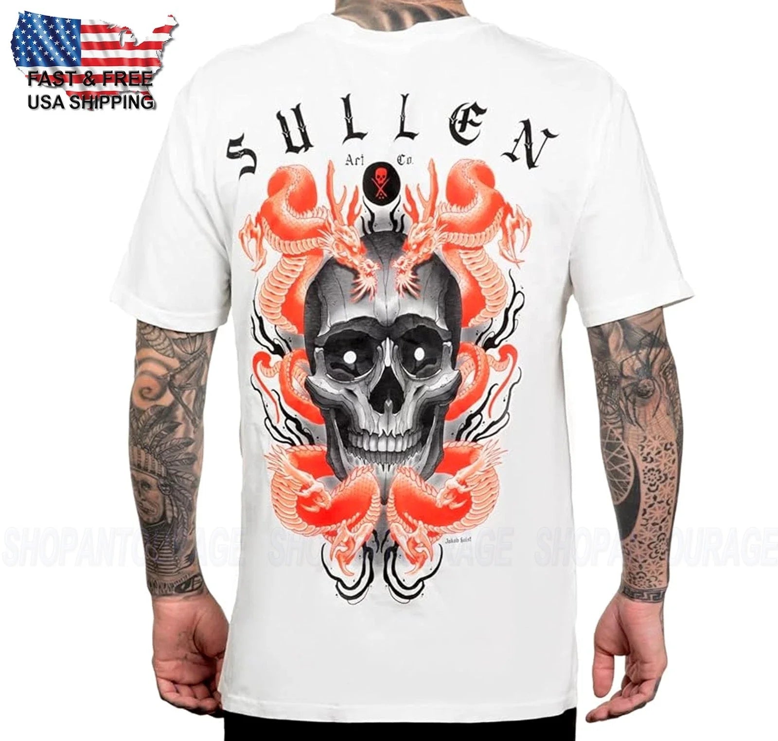 Sullen Art Collective Holst Dragon Premium SCM7347 T-Shirt Per Uomo Unisex T-shirt, Sweatshirt, Hoodie, Long Sleeve Tee - T-Shirt, Sweatshirt, Hoodie