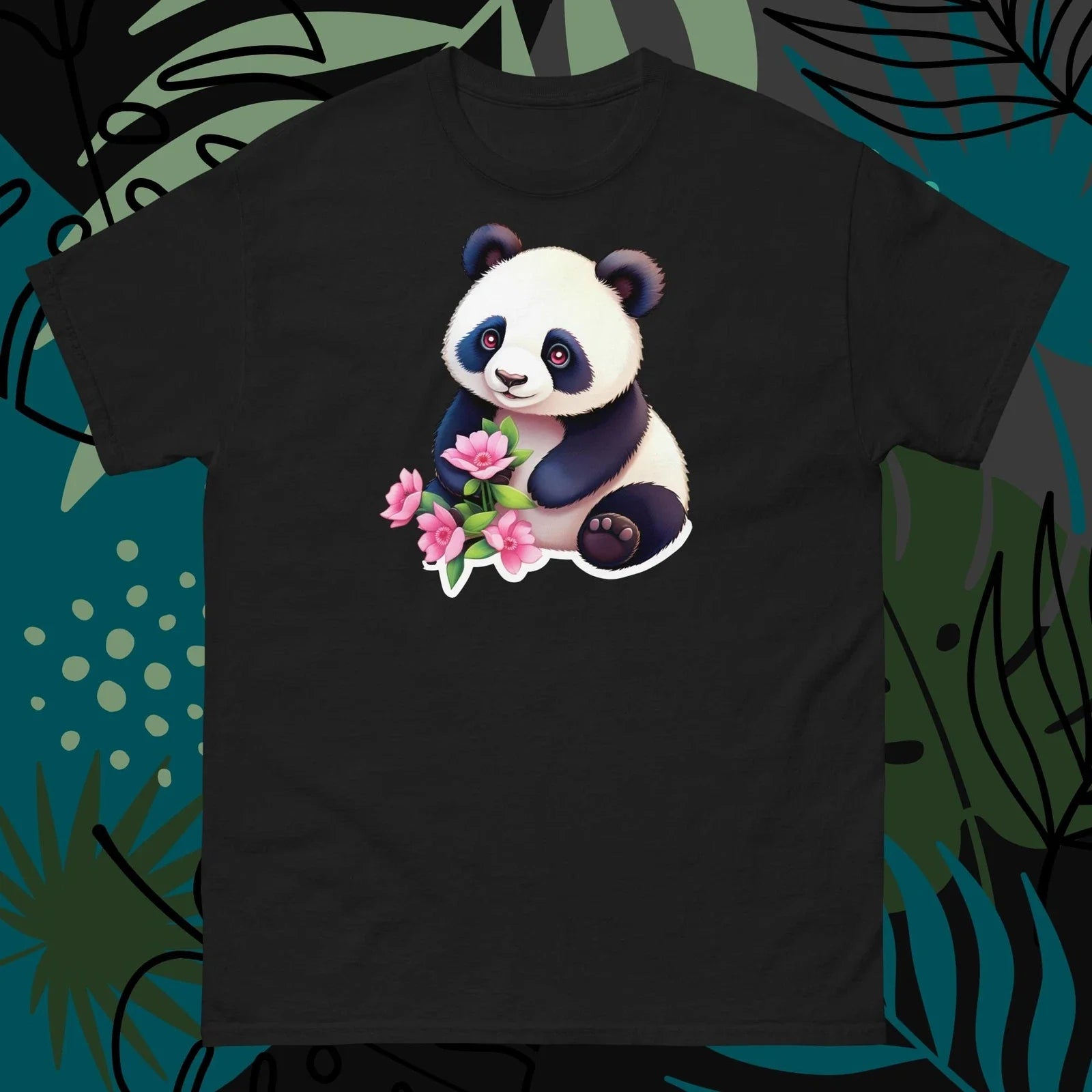 Kawaii Cute Panda Bear Unisex Tshirt v11 Unisex T-shirt, Sweatshirt, Hoodie, Long Sleeve Tee - T-Shirt, Sweatshirt, Hoodie
