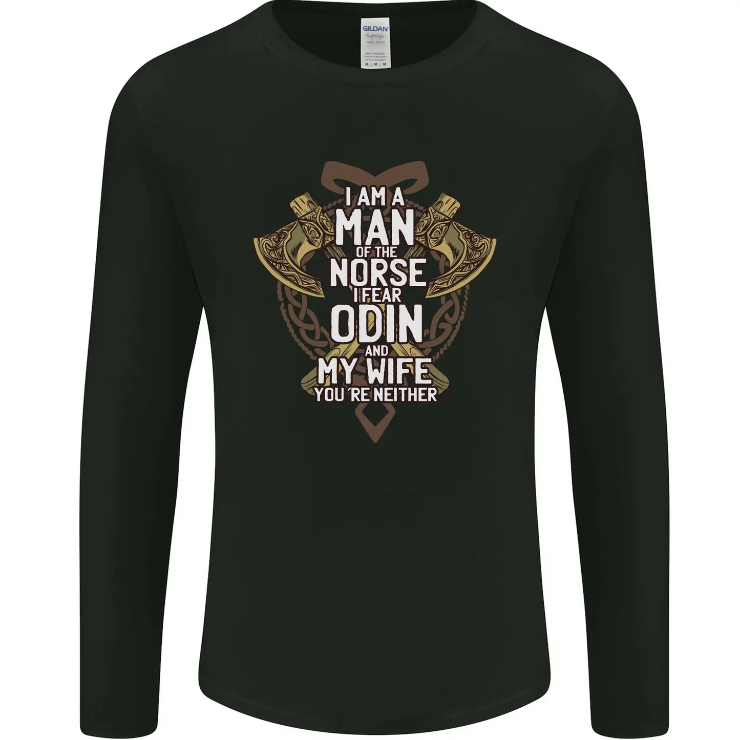 Funny Viking Wife Quote Wedding Anniversary Mens Long Sleeve T-Shirt Unisex T-shirt, Sweatshirt, Hoodie, Long Sleeve Tee - T-Shirt, Sweatshirt, Hoodie