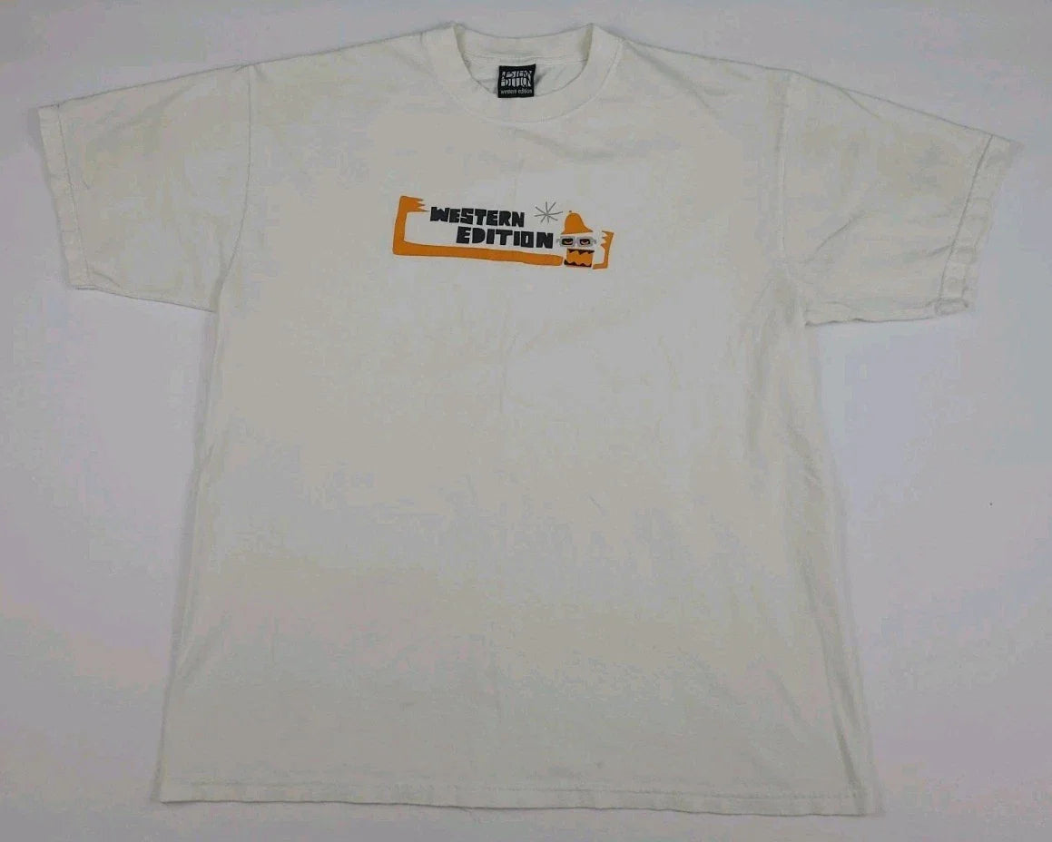 Vintage Y2k Western Edition San Francisco Skateboarding Print T Shirt 2003 Worn Unisex T-shirt, Sweatshirt, Hoodie, Long Sleeve Tee - T-Shirt, Sweatshirt, Hoodie