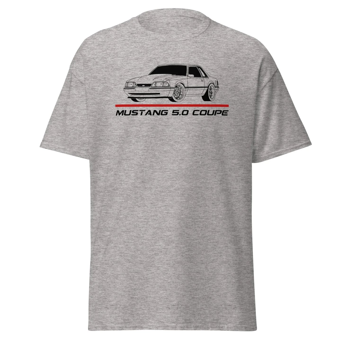 Mustang 5.0 Coupe Pushrod Foxbody Street Racing Style Graphic T-Shirt Gift Unisex T-shirt, Sweatshirt, Hoodie, Long Sleeve Tee - T-Shirt, Sweatshirt, Hoodie