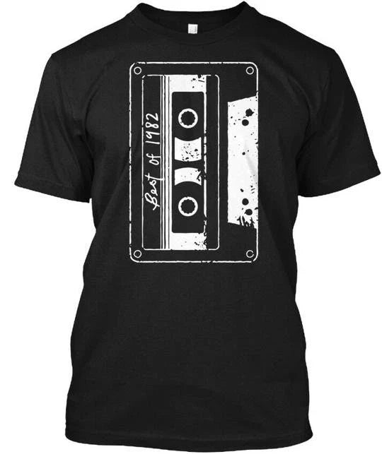 Vintage Best Of 1982 80s Mix Tape Cassette Funny Dj T-Shirt Made in USA S to 5XL Unisex T-shirt, Sweatshirt, Hoodie, Long Sleeve Tee - T-Shirt, Sweatshirt, Hoodie