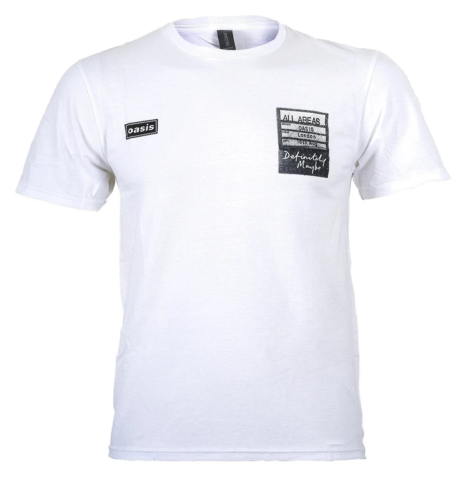 Official Oasis T Shirt Definitely Maybe AAA Setlist New White S M L XL XXL Unisex T-shirt, Sweatshirt, Hoodie, Long Sleeve Tee - T-Shirt, Sweatshirt, Hoodie