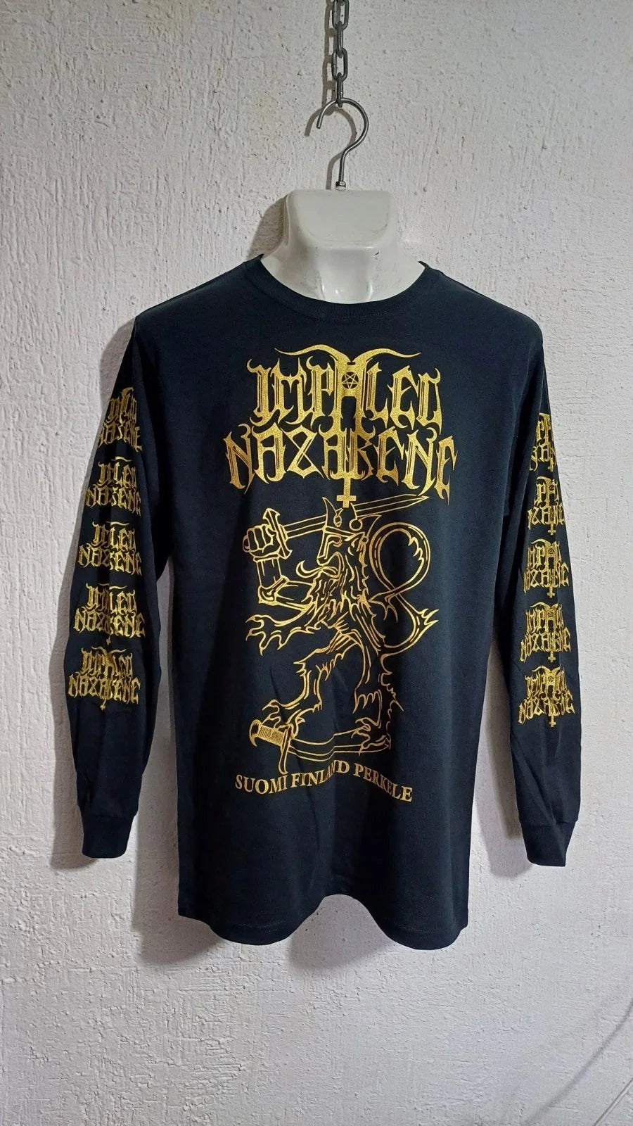 Impaled Nazarene suomi finland long sleeve shirt black metal nifelheim beherit Unisex T-shirt, Sweatshirt, Hoodie, Long Sleeve Tee - T-Shirt, Sweatshirt, Hoodie