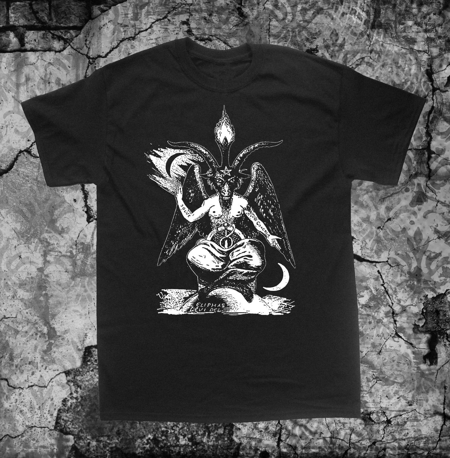 Baphomet Shirt - Pentagram Occult Leviathan Cross Skull Goat of Mendes Satanic Unisex T-shirt, Sweatshirt, Hoodie, Long Sleeve Tee - T-Shirt, Sweatshirt, Hoodie