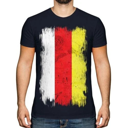 North Ossetien Grunge Flagge Herren T-Shirt Geschenk Bekleidung Trikot Unisex T-shirt, Sweatshirt, Hoodie, Long Sleeve Tee - T-Shirt, Sweatshirt, Hoodie
